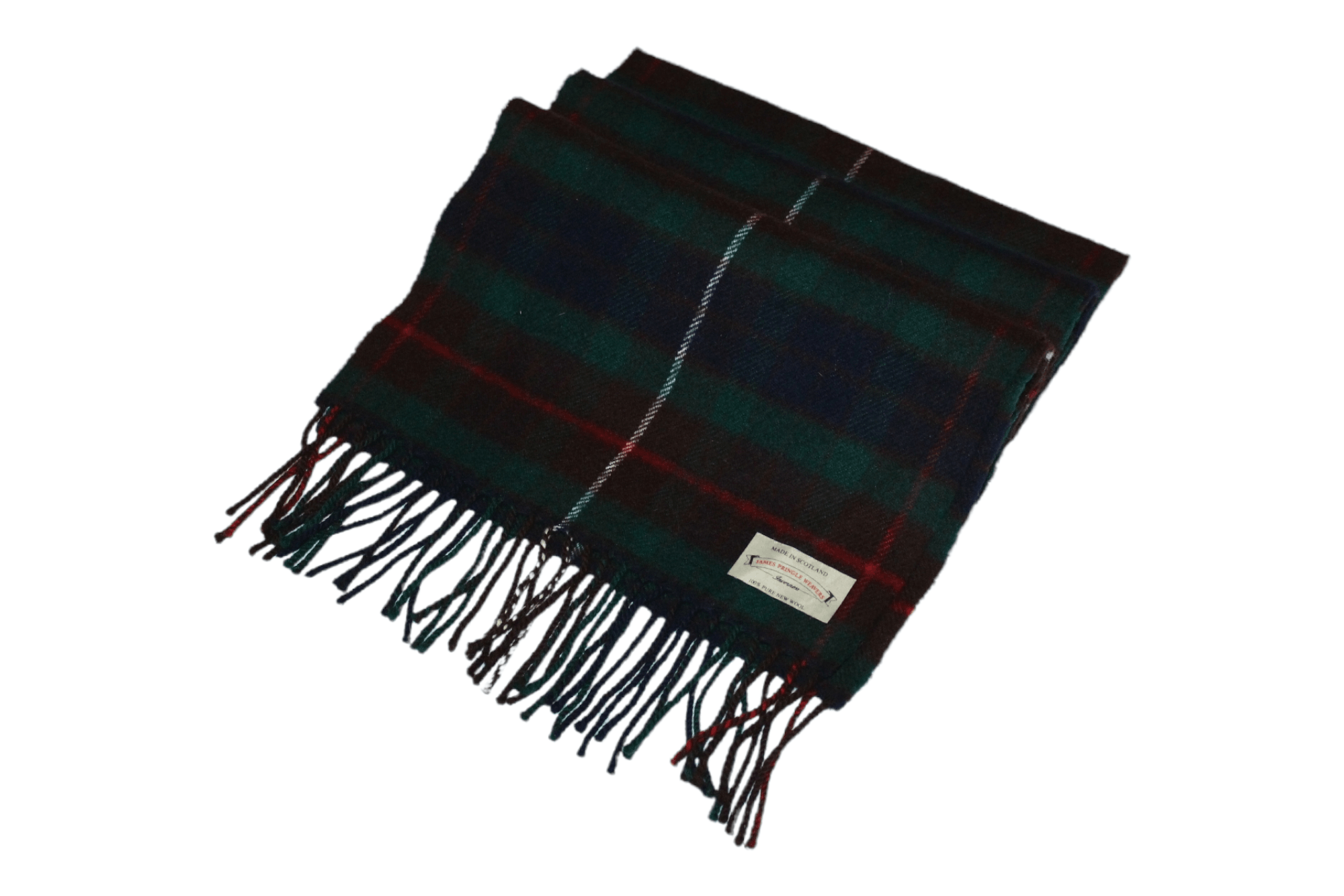 Pringle Of Scotland Vtg James Pringle Weavers Tartan Pure New Wool Scarf Size ONE SIZE - 1 Thumbnail
