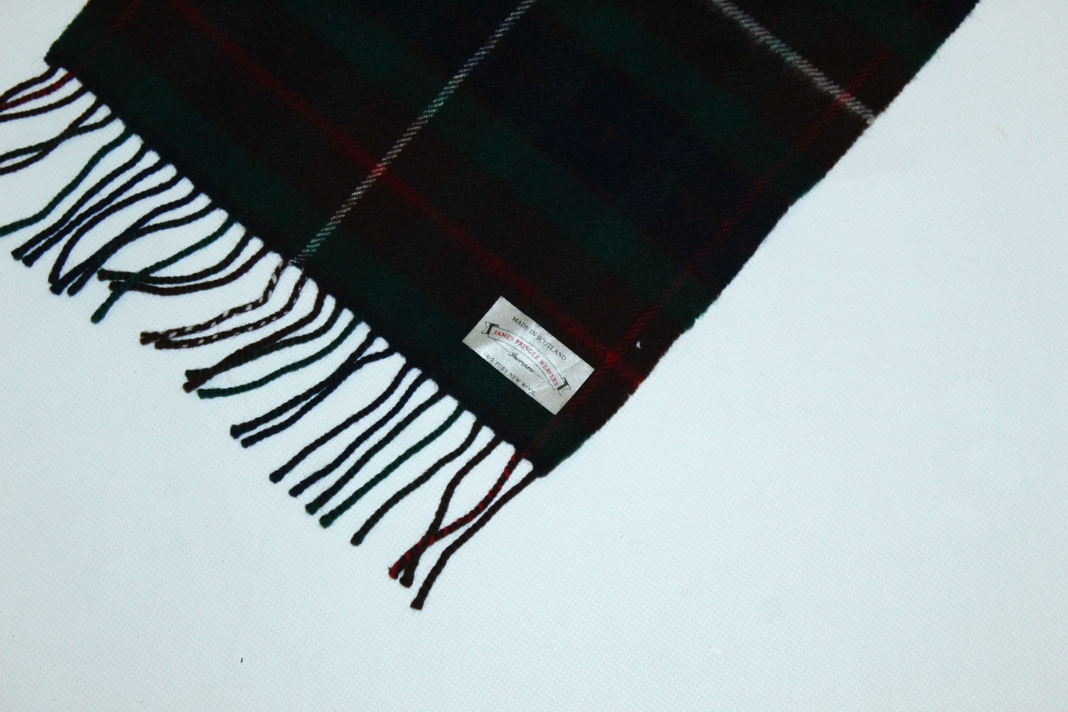 Pringle Of Scotland Vtg James Pringle Weavers Tartan Pure New Wool Scarf Size ONE SIZE - 3 Thumbnail