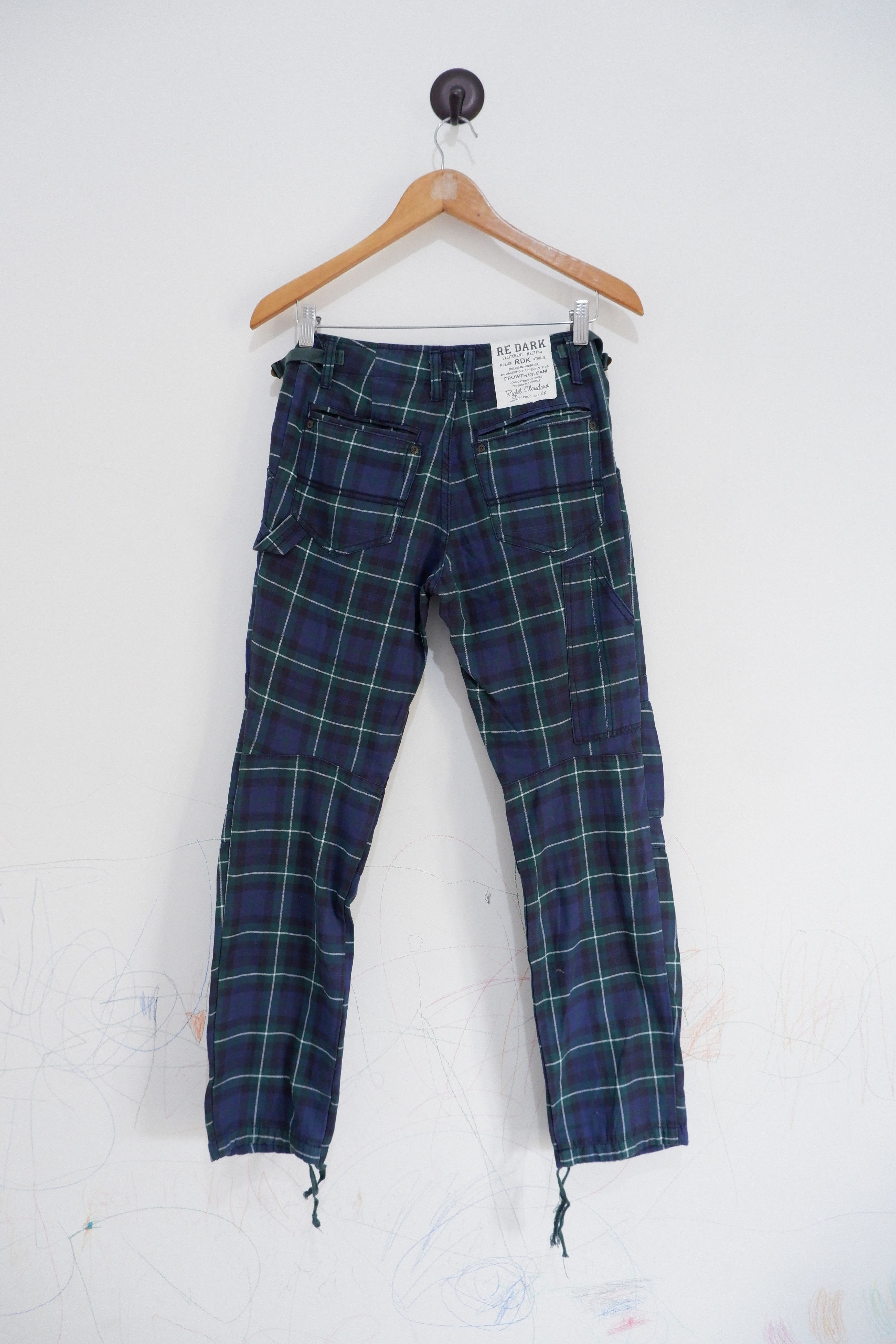 Japanese Brand Vintage Redark LUS CHI ATRACT Tartan Pants Size US 28 / EU 44 - 3 Thumbnail