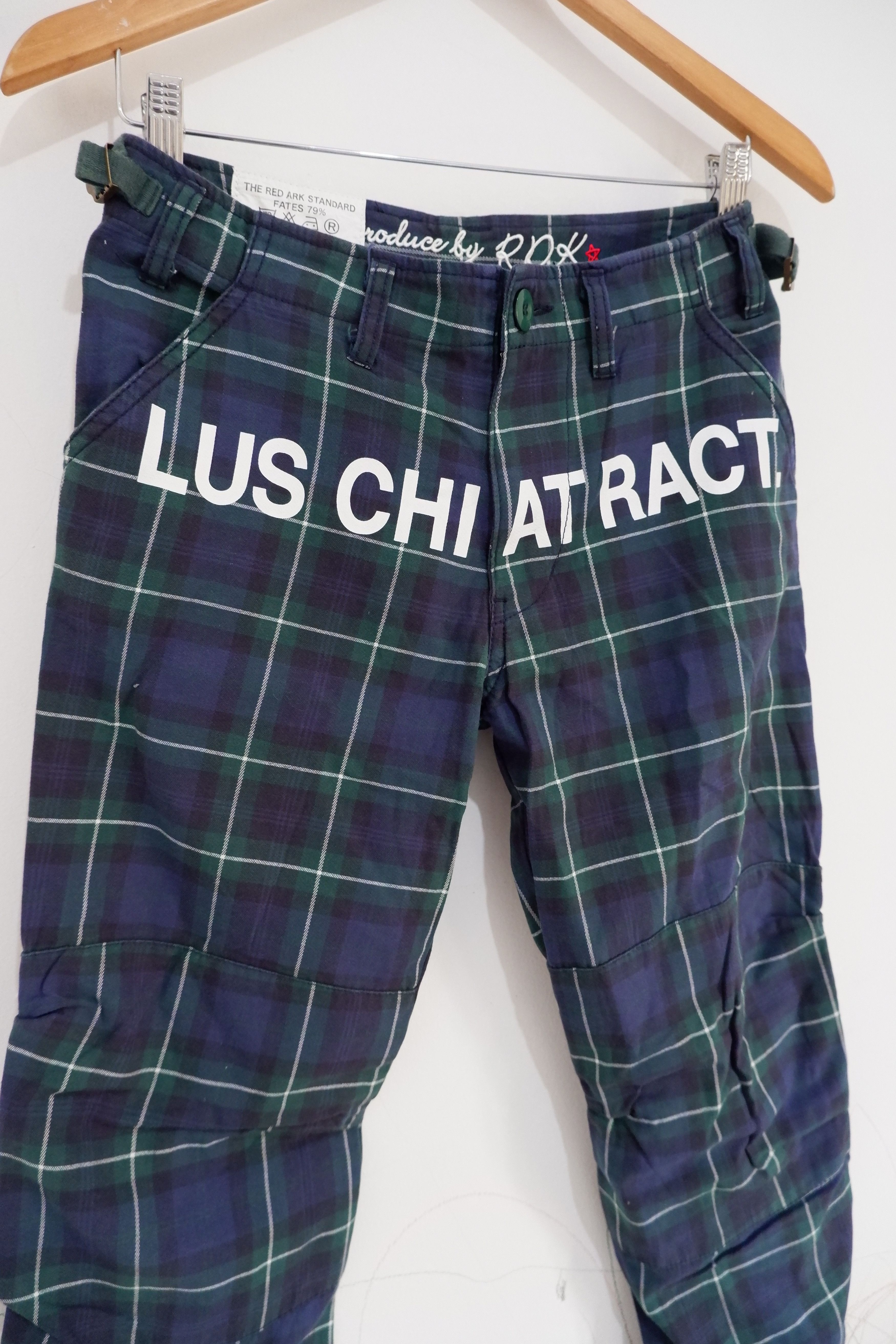 Japanese Brand Vintage Redark LUS CHI ATRACT Tartan Pants Size US 28 / EU 44 - 2 Thumbnail