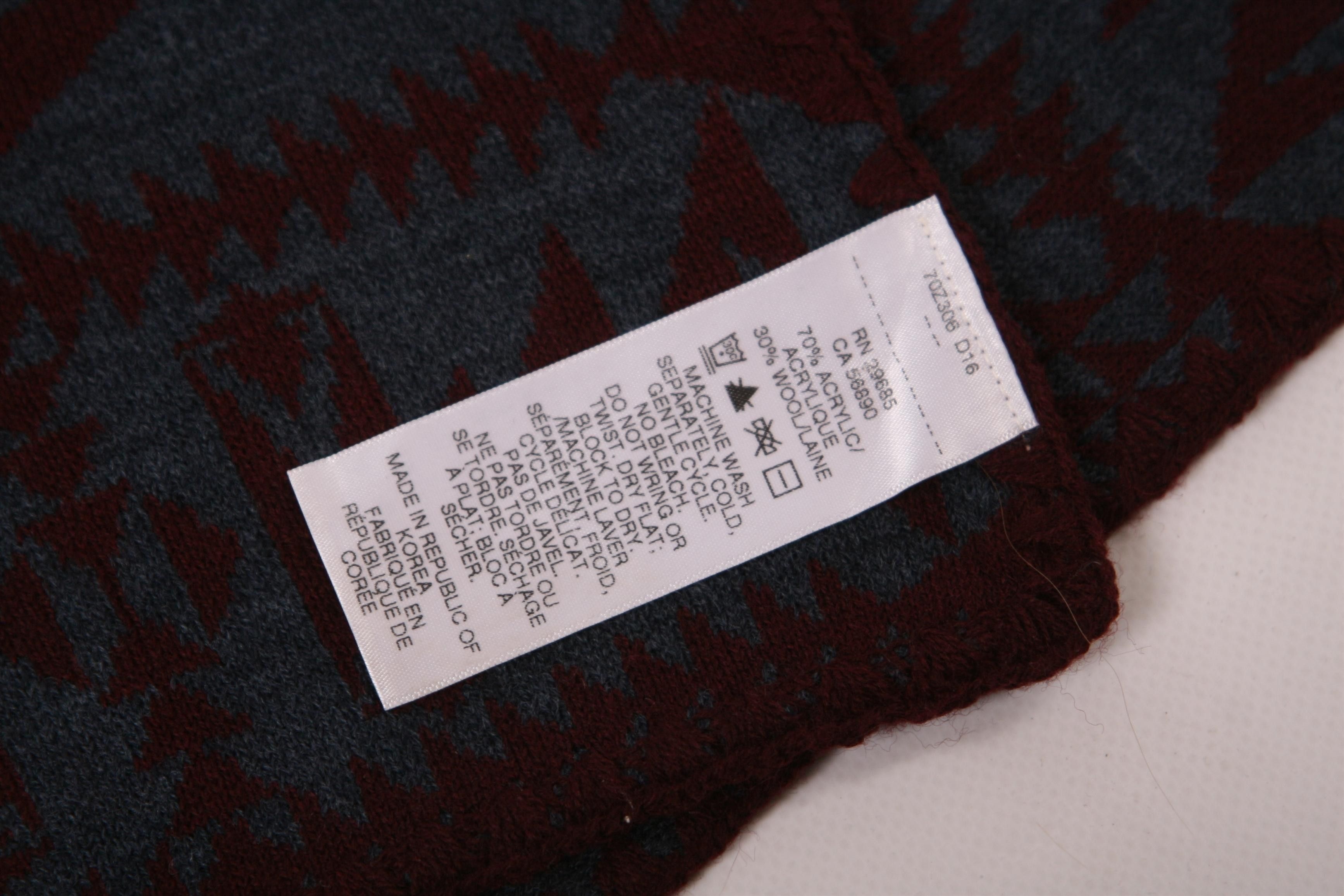 Pendleton 🔥 VTG 🔥 Pendleton Navajo Patterns Knitted Acrylic Scarf Size ONE SIZE - 4 Thumbnail