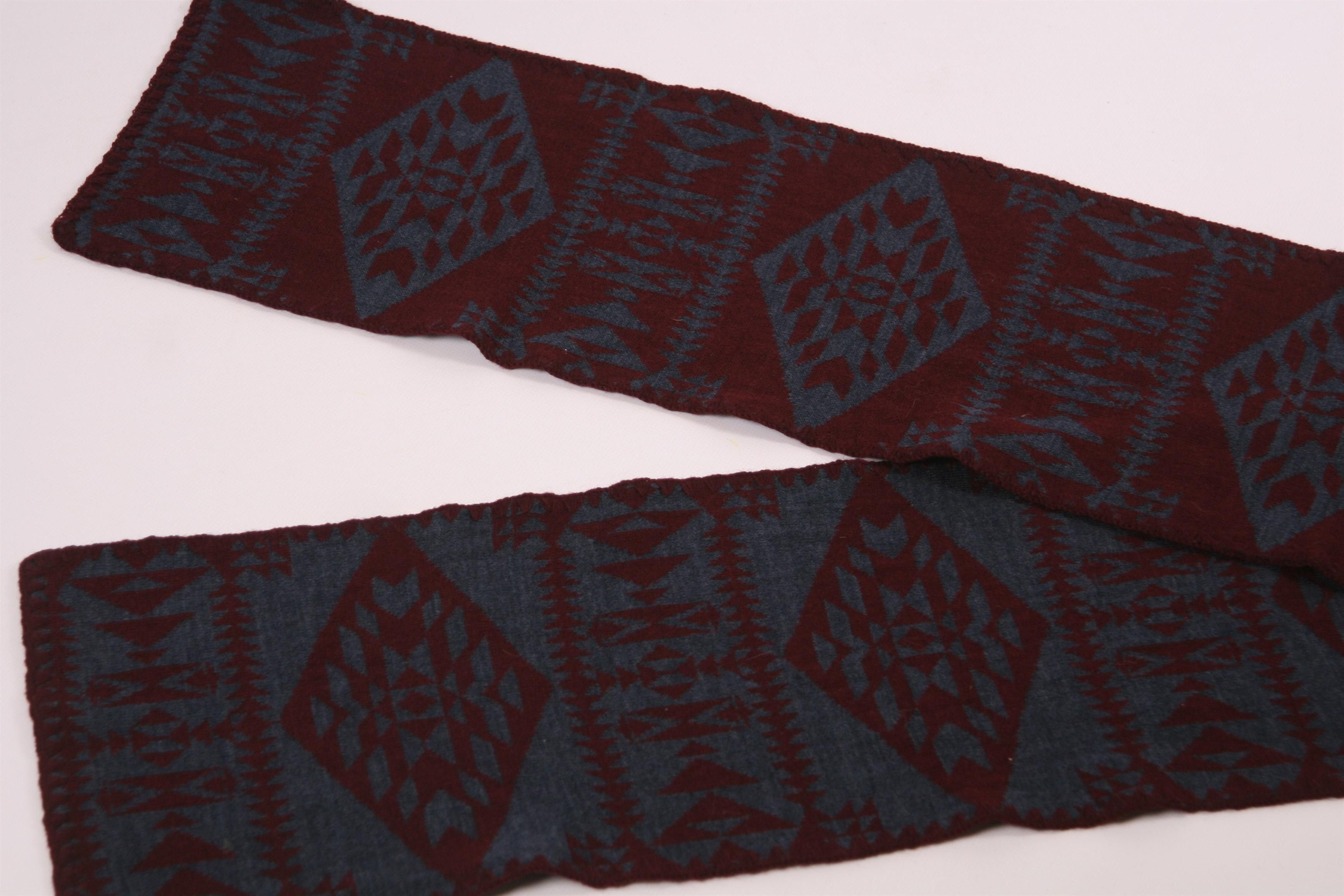 Pendleton 🔥 VTG 🔥 Pendleton Navajo Patterns Knitted Acrylic Scarf Size ONE SIZE - 5 Thumbnail
