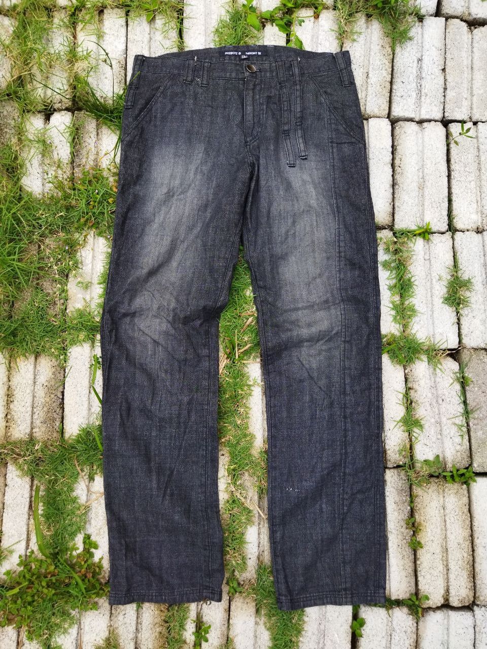 image of Designer vintage Milkboy Japan Shadow Ov Jeans in Black, Men's (Size 33)