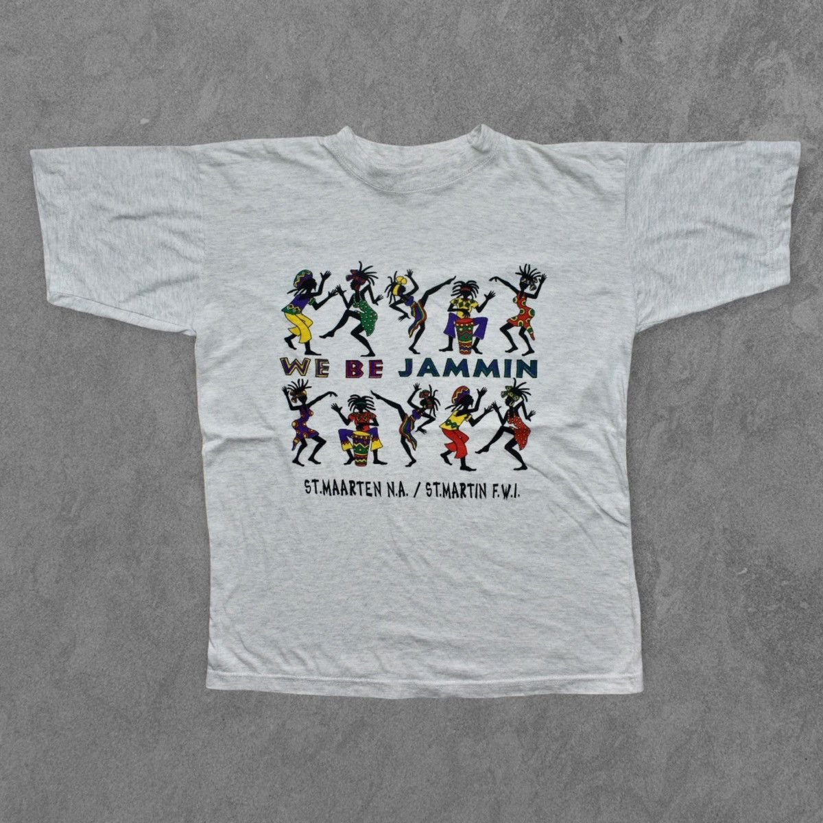 Vintage Vintage ‘We Be Jammin’ St. Maarten/St Martin T-shirt (L) Size US L / EU 52-54 / 3 - 1 Thumbnail