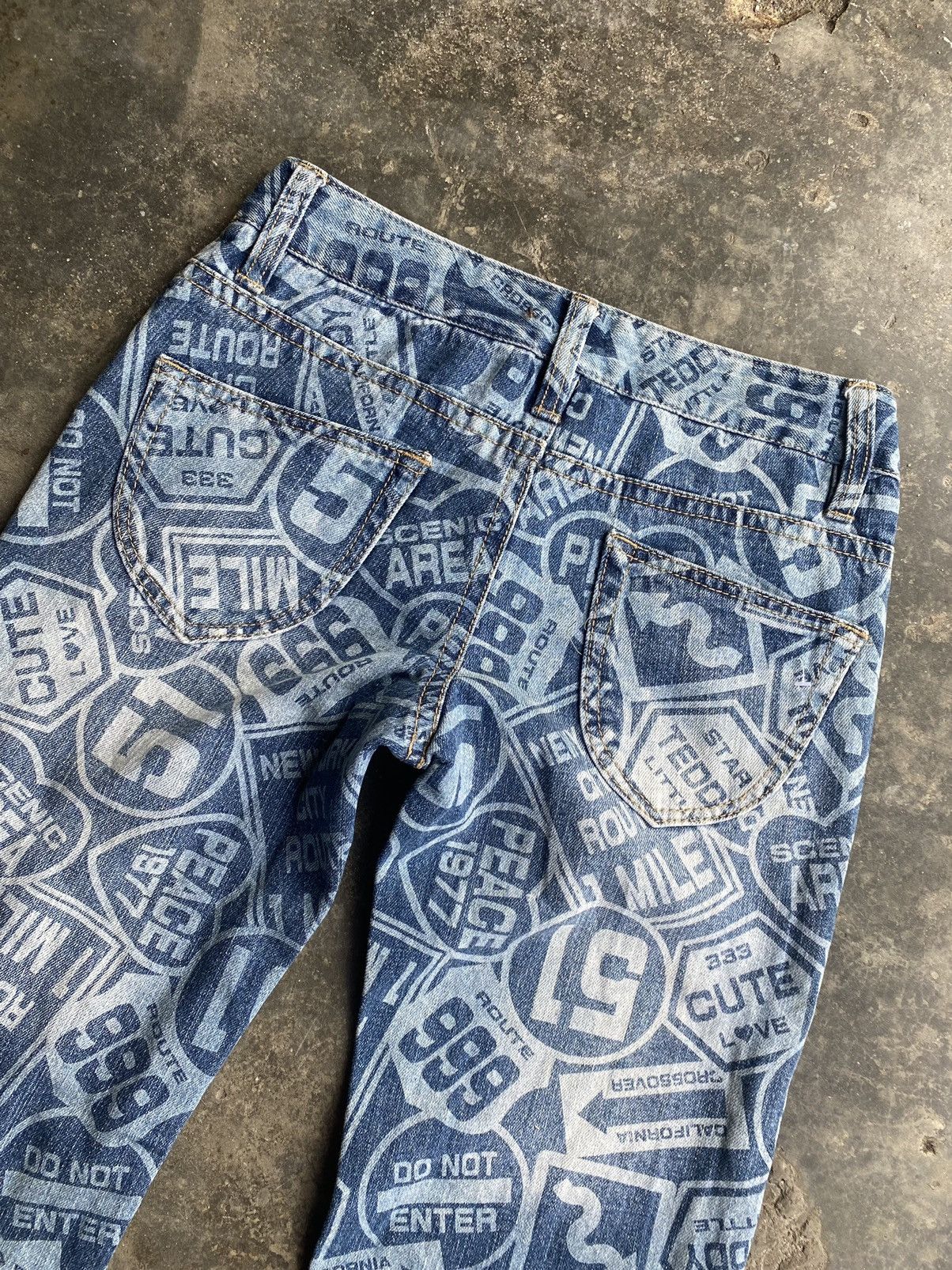 Japanese Brand W.A.Z.P Fullprint Jeans Size US 29 - 4 Thumbnail