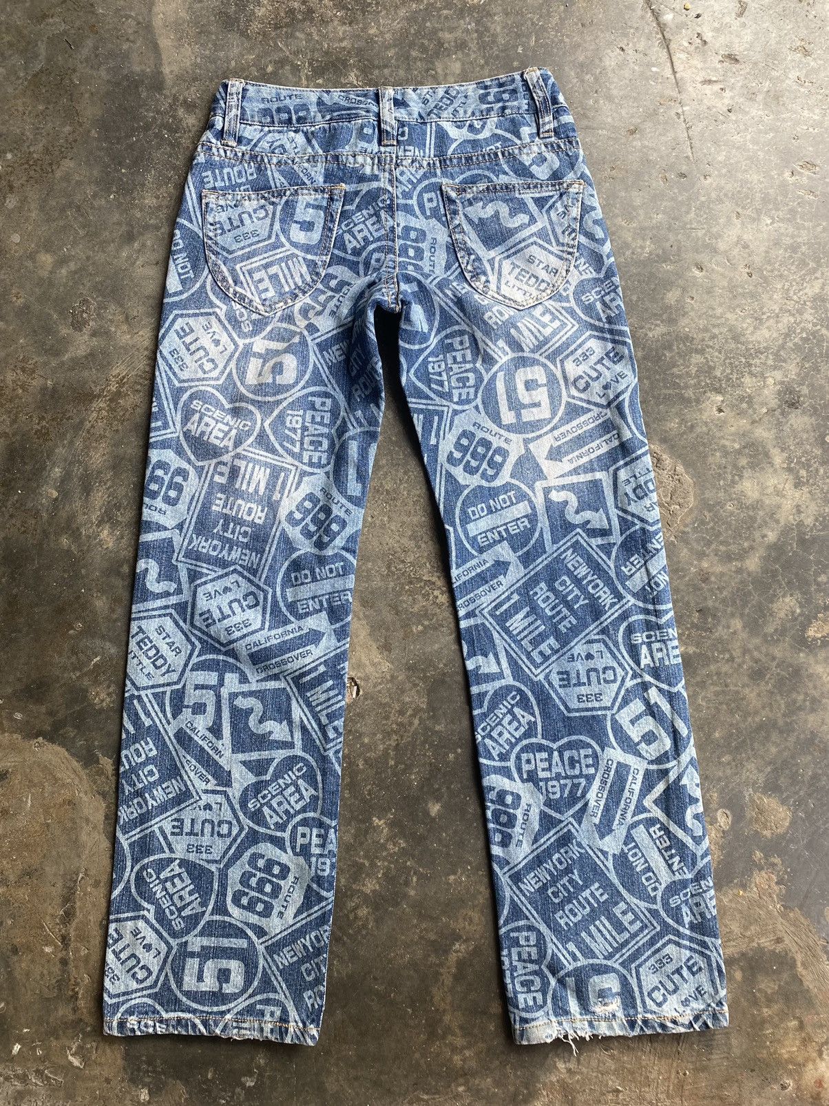 Japanese Brand W.A.Z.P Fullprint Jeans Size US 29 - 2 Thumbnail