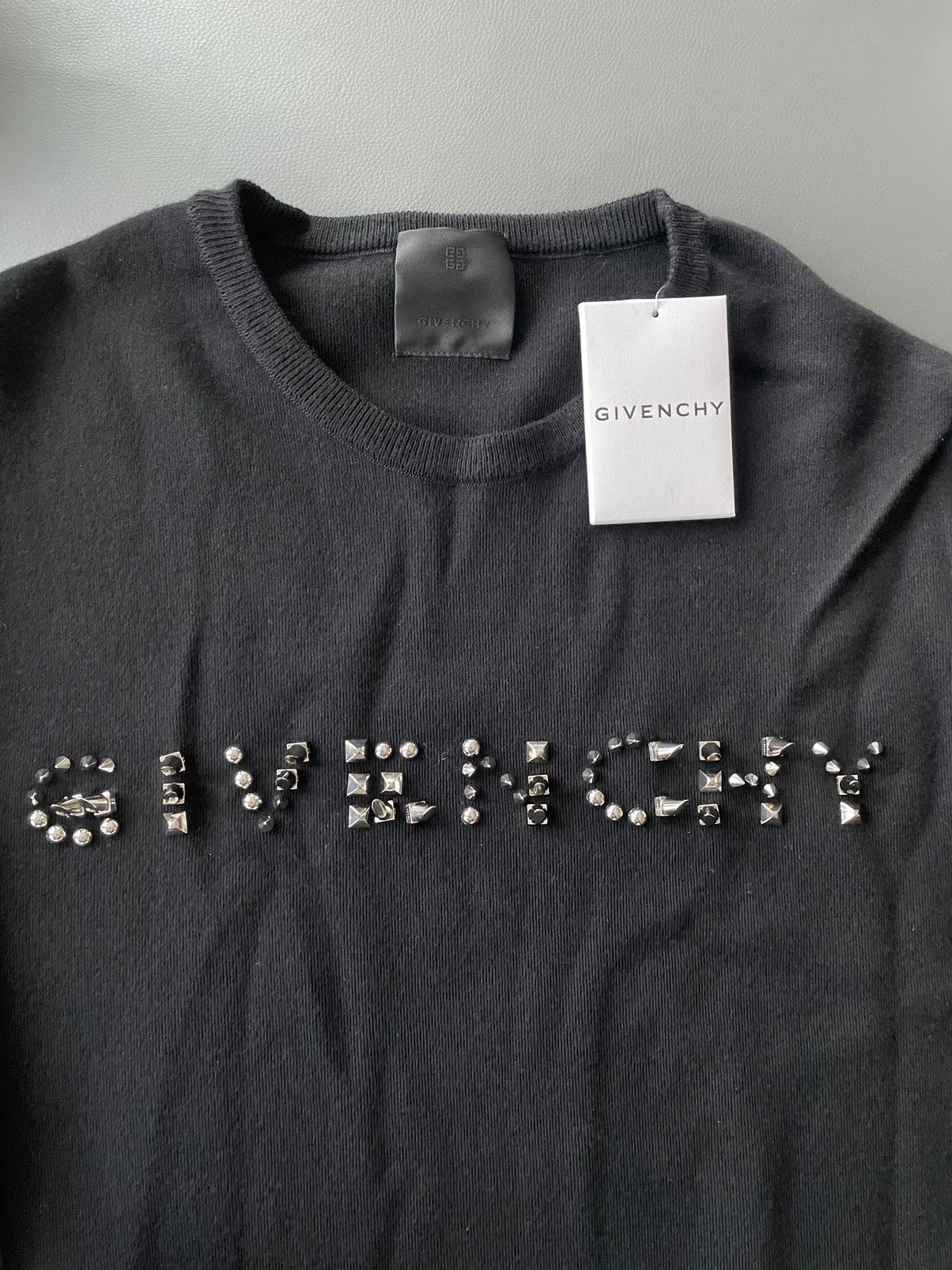 Givenchy Rare $1,650 Runway Brand New Limited Studded Crewneck Shirt Size US L / EU 52-54 / 3 - 12 Thumbnail