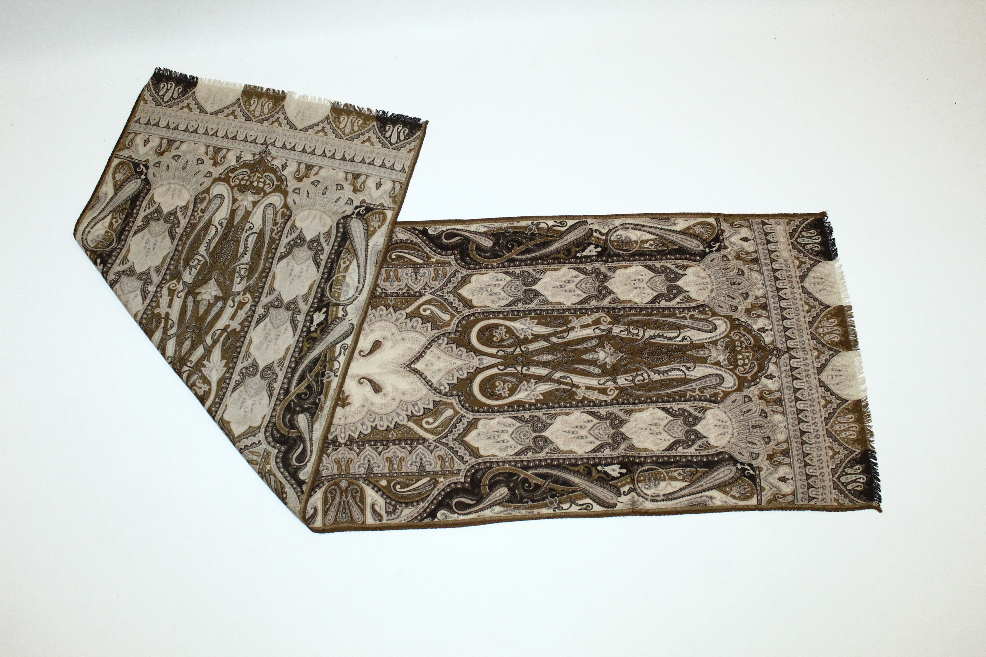 Etro Etro Milano Wool & Silk Blend Baroque Scarf 44x134cm Size ONE SIZE - 5 Thumbnail