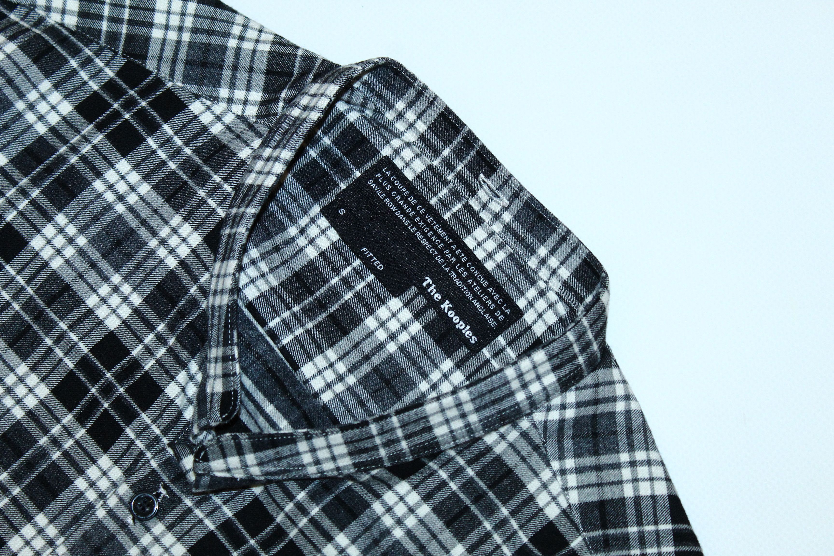 The Kooples The Kooples Grandad Collar Plaid Check Flannel Overshirt Size US S / EU 44-46 / 1 - 3 Thumbnail
