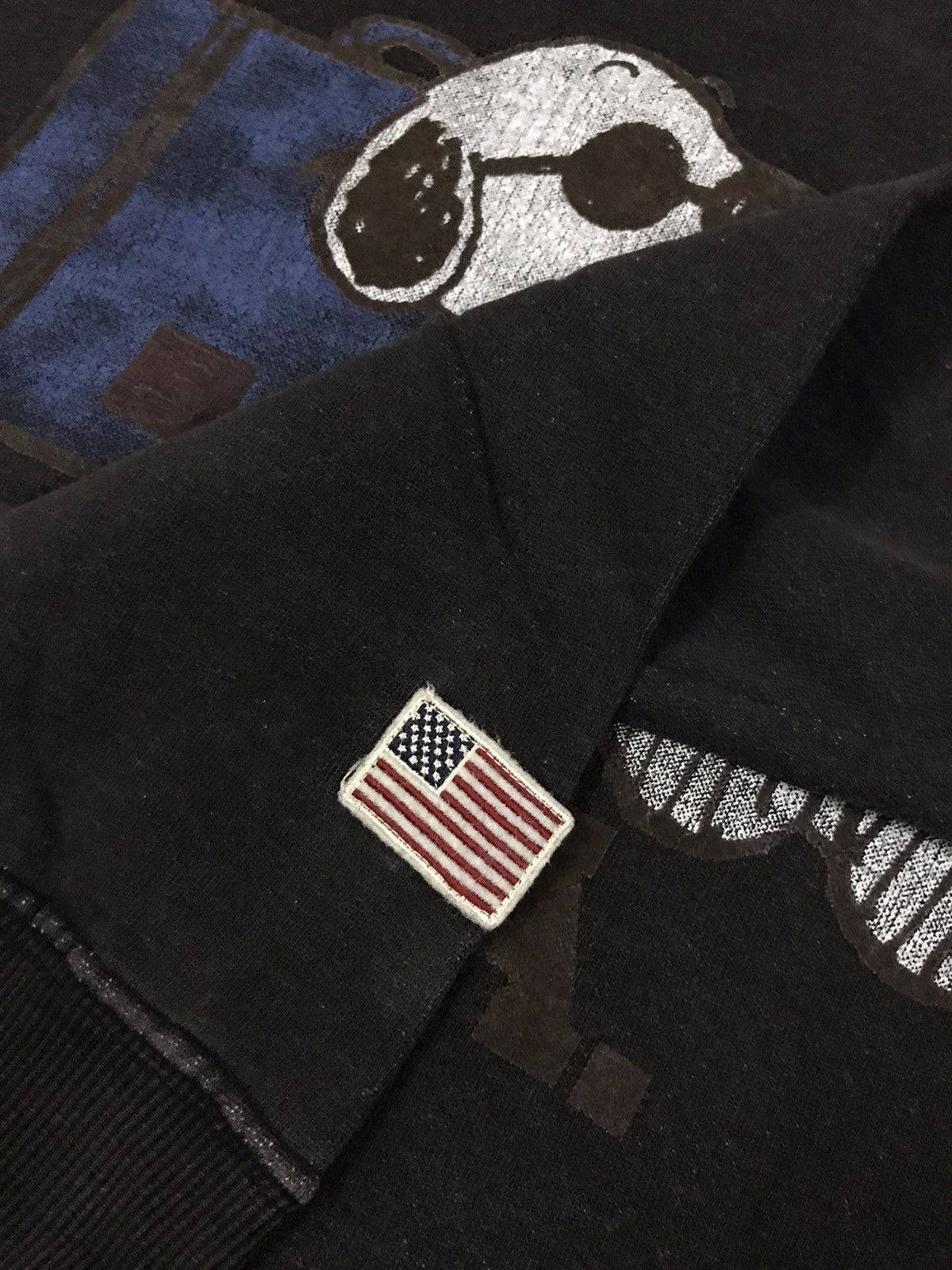 Cartoon Network × Peanuts × Vintage Vintage Peanuts Black Distressed Sweatshirt Size US S / EU 44-46 / 1 - 5 Thumbnail
