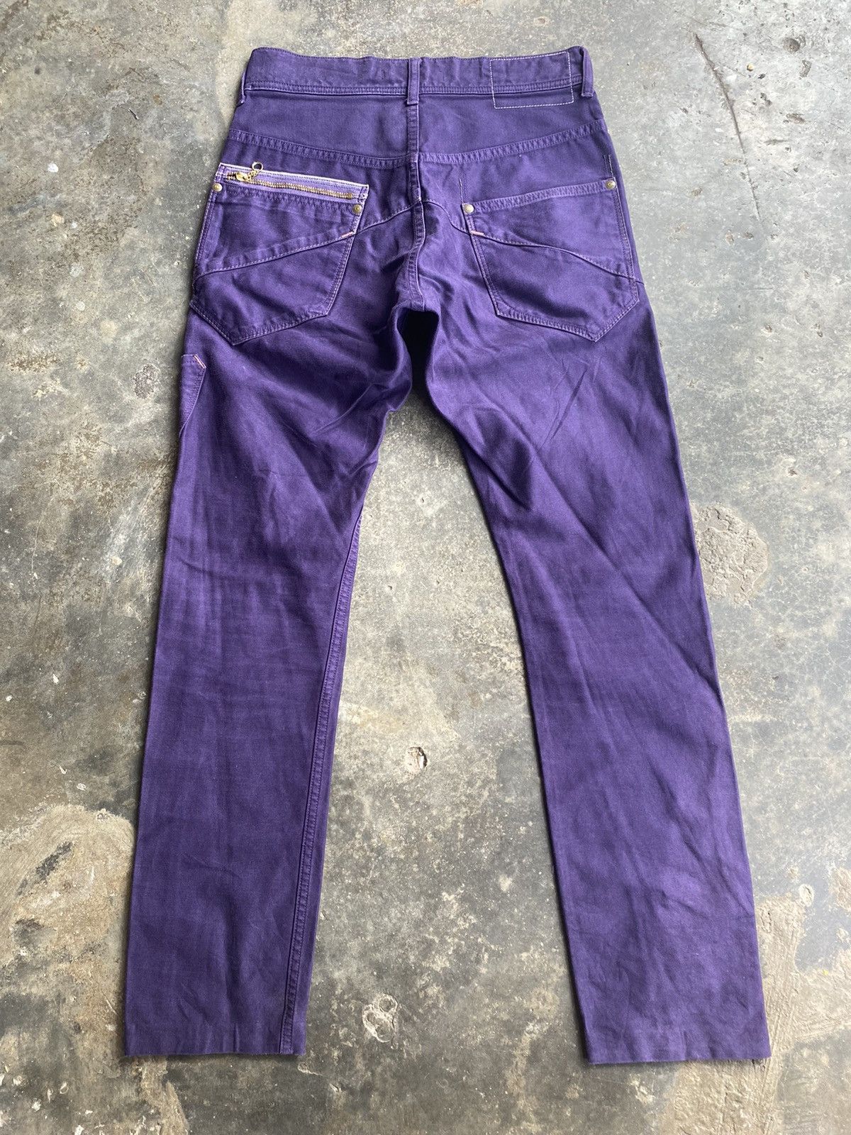 If Six Was Nine × Japanese Brand × Johnbull Vintage John Bull Purple Pants Size US 29 - 2 Thumbnail
