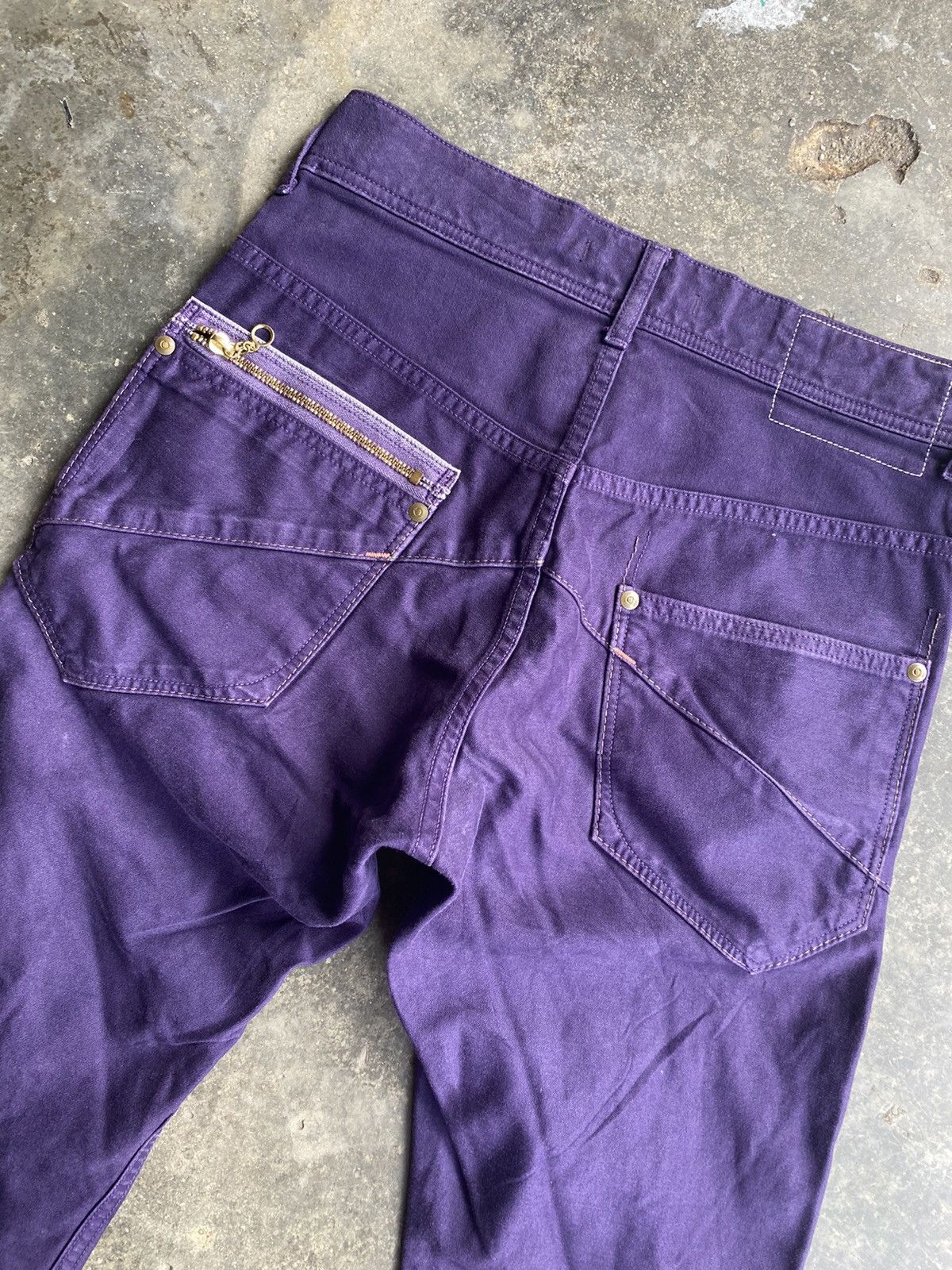 If Six Was Nine × Japanese Brand × Johnbull Vintage John Bull Purple Pants Size US 29 - 4 Thumbnail