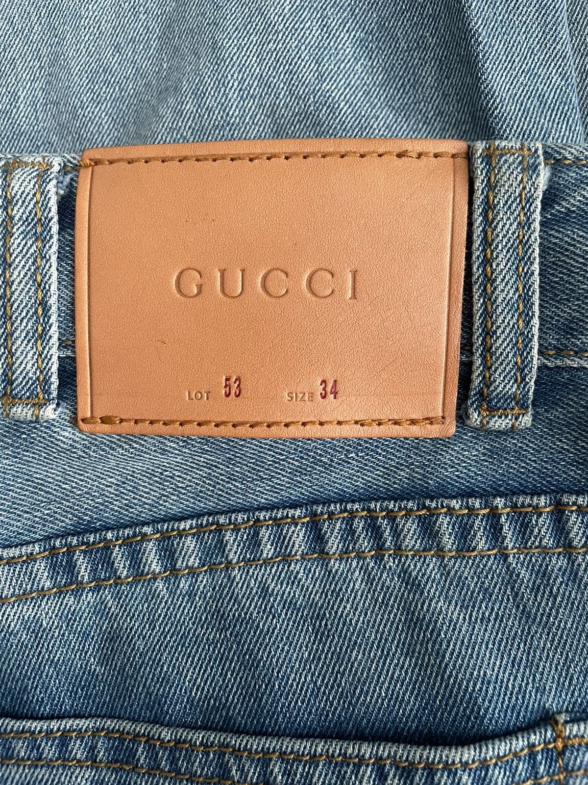 Gucci Gucci Bee embroidered jeans Size US 34 / EU 50 - 3 Thumbnail