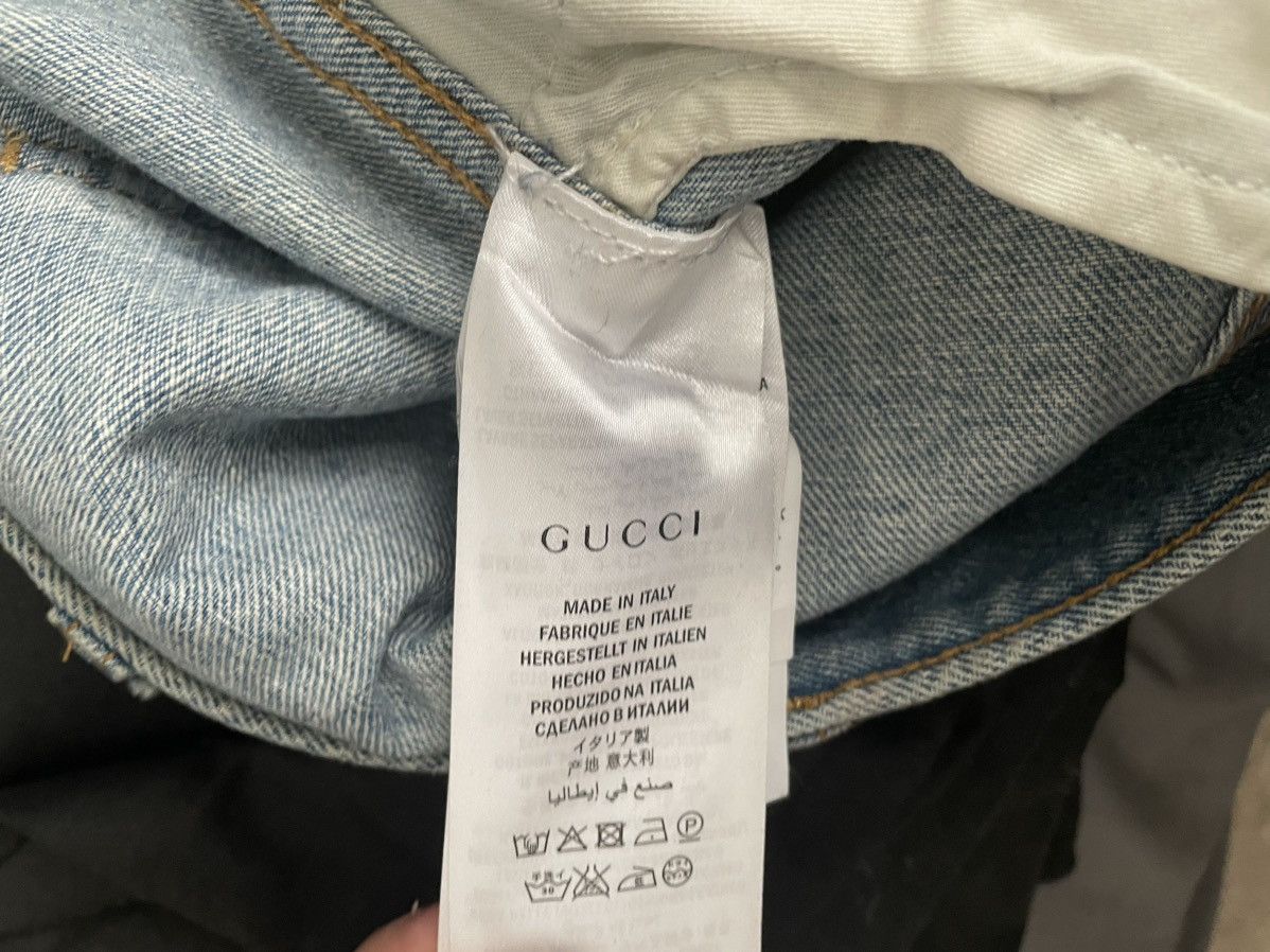 Gucci Gucci Bee embroidered jeans Size US 34 / EU 50 - 4 Thumbnail