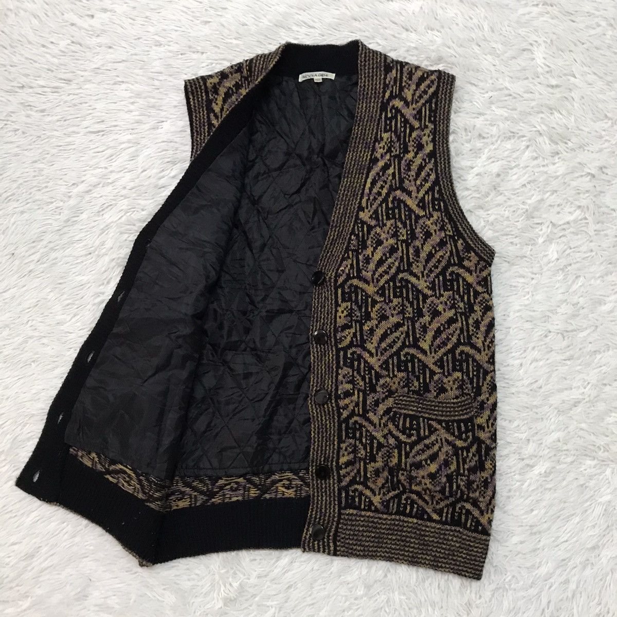 Japanese Brand Vest Knitted Style For Women Art Mocka Giene Size M / US 6-8 / IT 42-44 - 9 Thumbnail