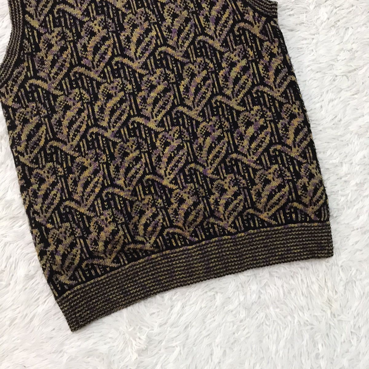 Japanese Brand Vest Knitted Style For Women Art Mocka Giene Size M / US 6-8 / IT 42-44 - 7 Thumbnail