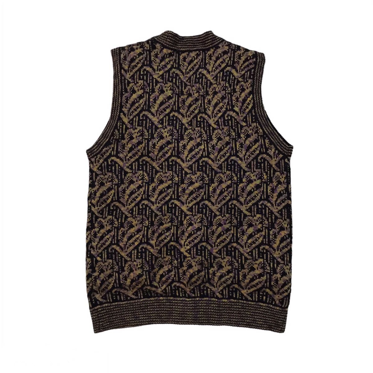 Japanese Brand Vest Knitted Style For Women Art Mocka Giene Size M / US 6-8 / IT 42-44 - 2 Thumbnail