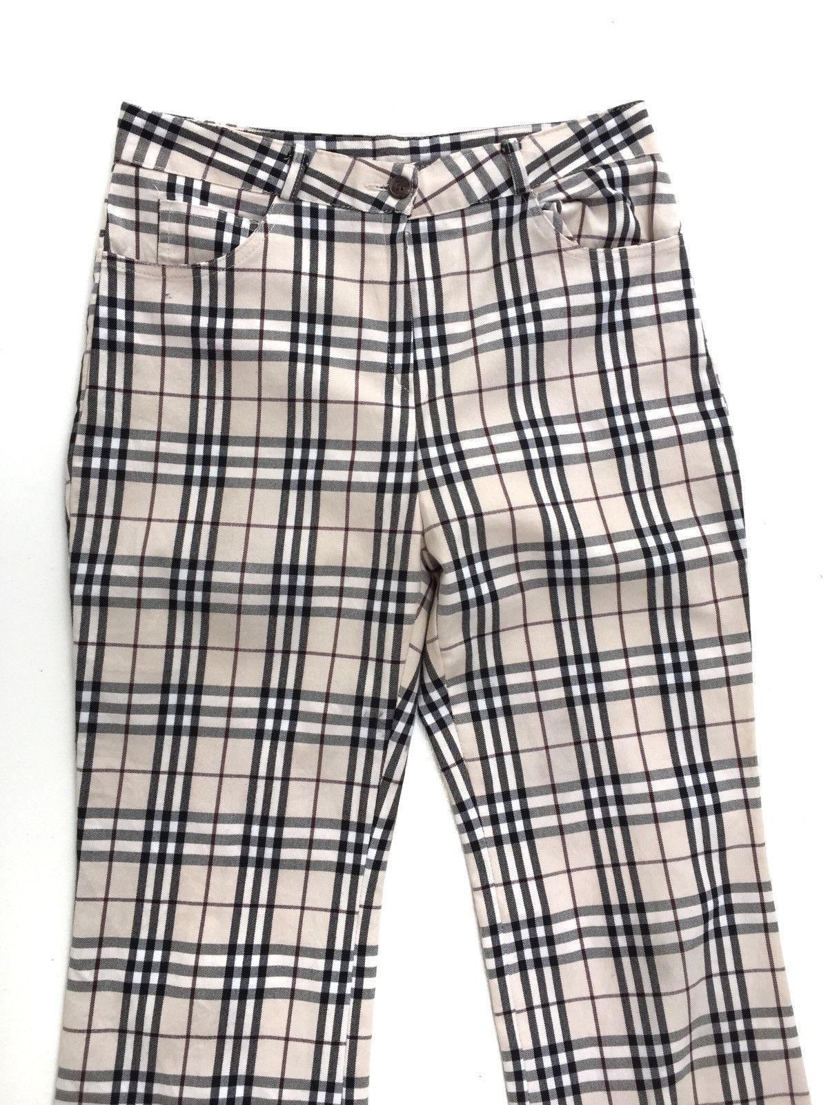 Japanese brand Nova Checkered Plaid Trousers Pant