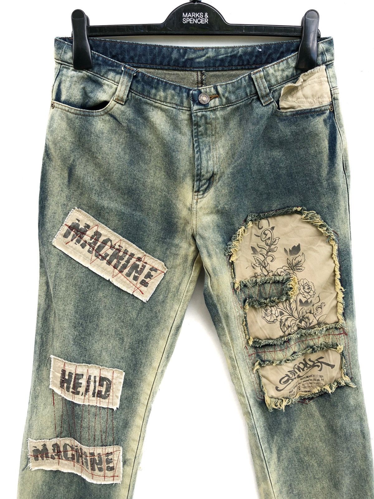 Hysteric Glamour × Japanese Brand Japanese Brand Gun Wolf Distressed Kurt Cobain Style Size US 29 - 4 Thumbnail