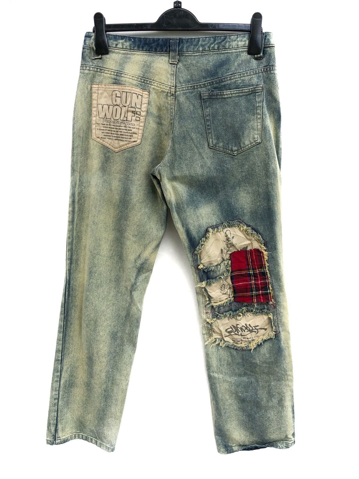 Hysteric Glamour × Japanese Brand Japanese Brand Gun Wolf Distressed Kurt Cobain Style Size US 29 - 2 Thumbnail