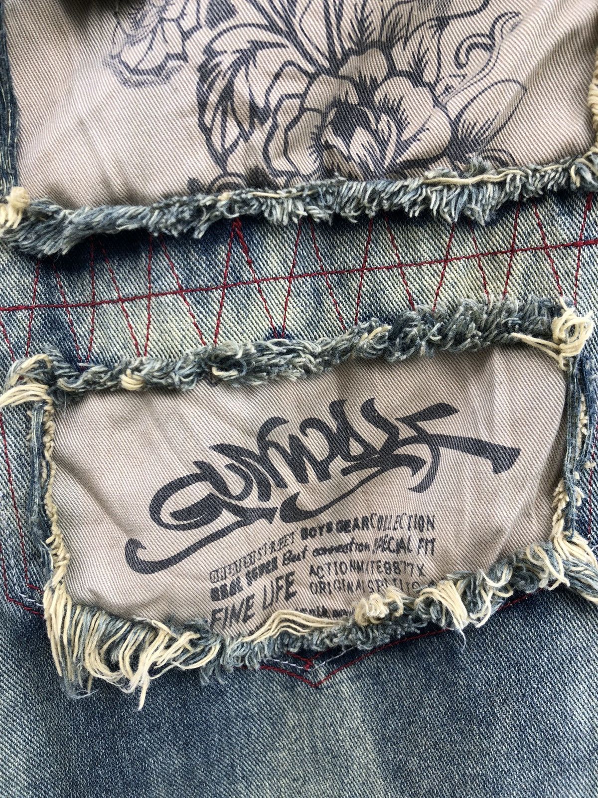 Hysteric Glamour × Japanese Brand Japanese Brand Gun Wolf Distressed Kurt Cobain Style Size US 29 - 8 Thumbnail