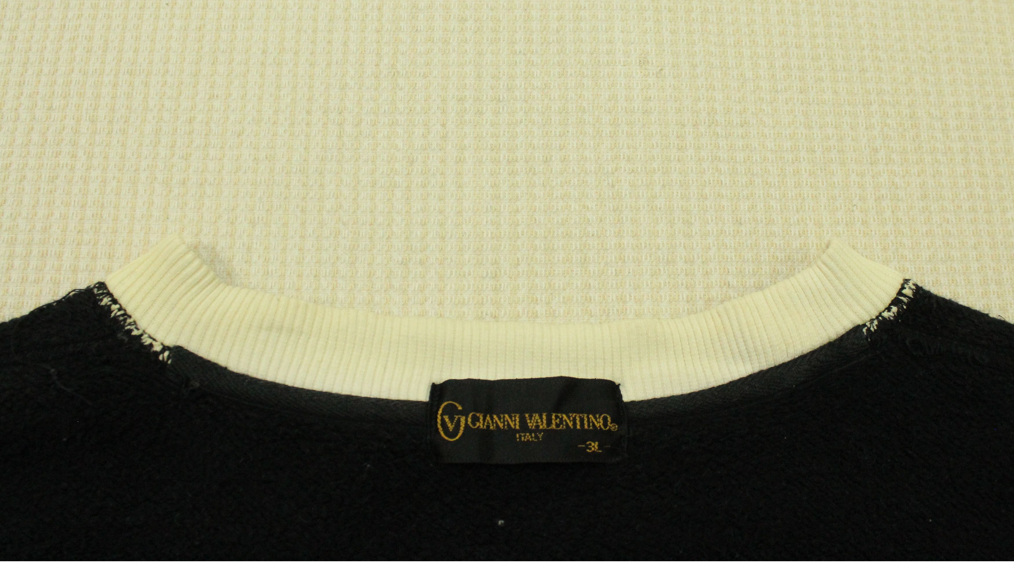 Gianni Valentino × Valentino × Vintage GIANNI VALENTINO Sweatshirt Embroidered Logo Size 3L Japan Size US XL / EU 56 / 4 - 14 Thumbnail