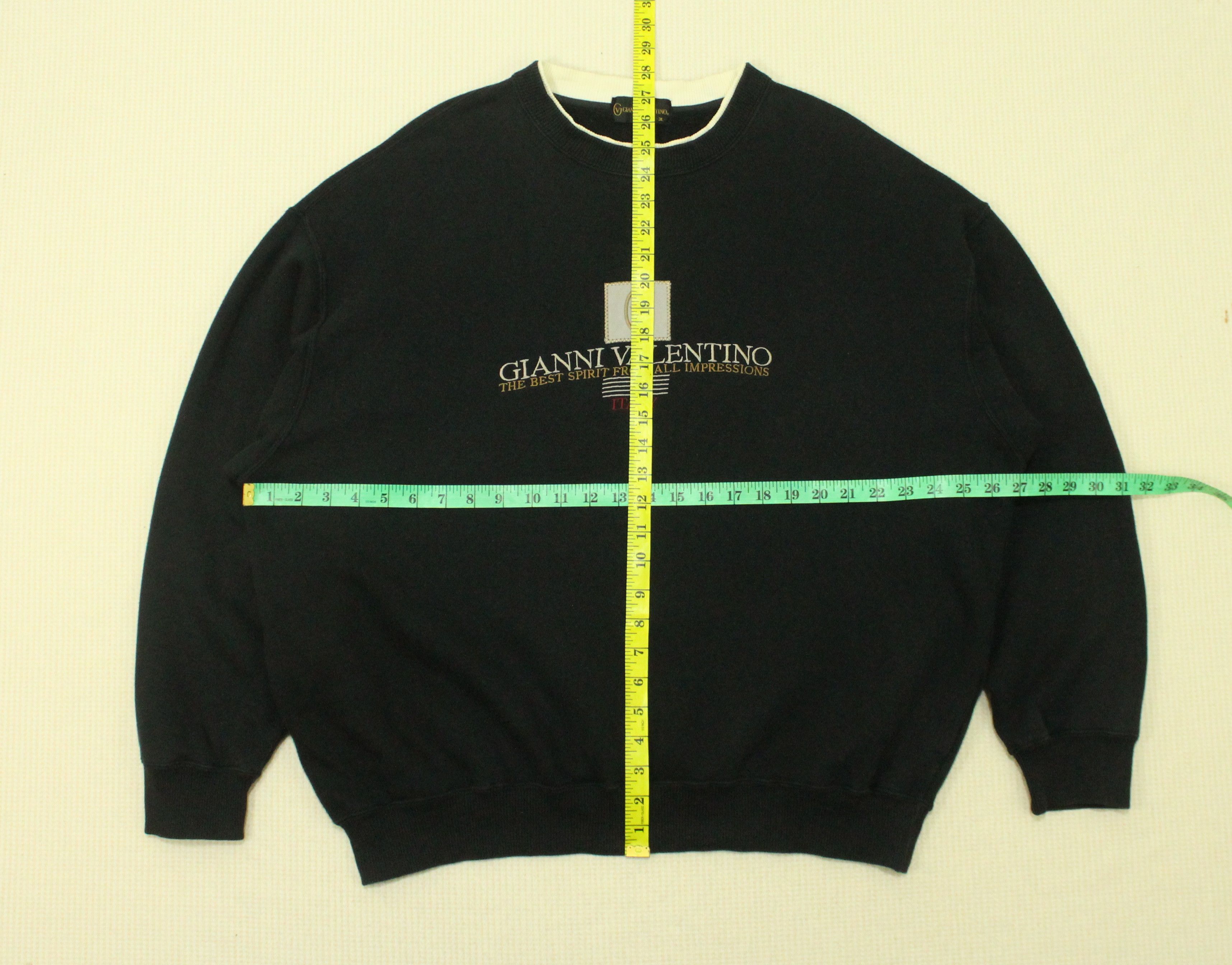 Gianni Valentino × Valentino × Vintage GIANNI VALENTINO Sweatshirt Embroidered Logo Size 3L Japan Size US XL / EU 56 / 4 - 16 Thumbnail