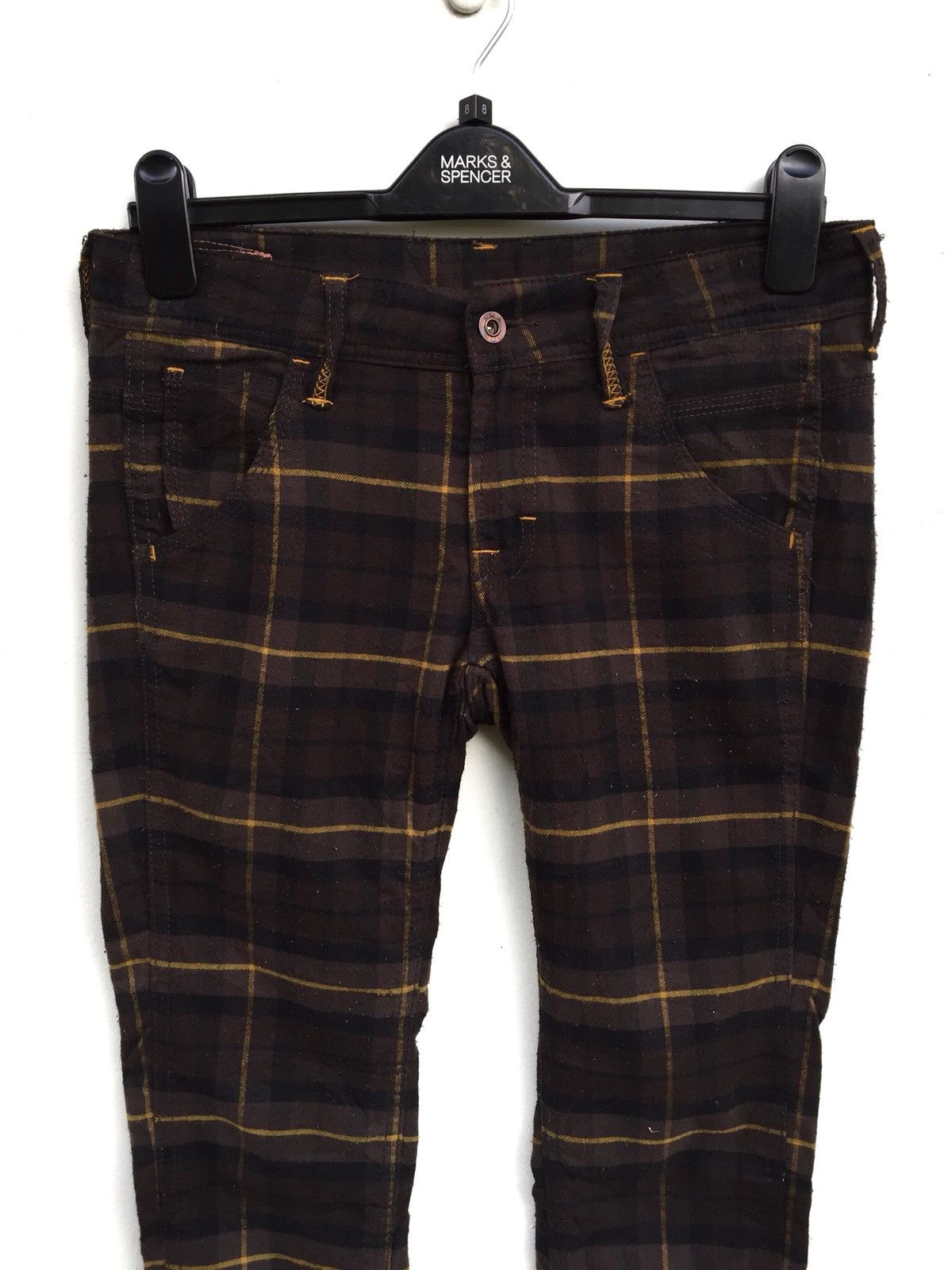 Designer × Japanese Brand Japanese Brand Betty Smiths Checkered Tartan Trousers Pants Size US 29 - 5 Thumbnail