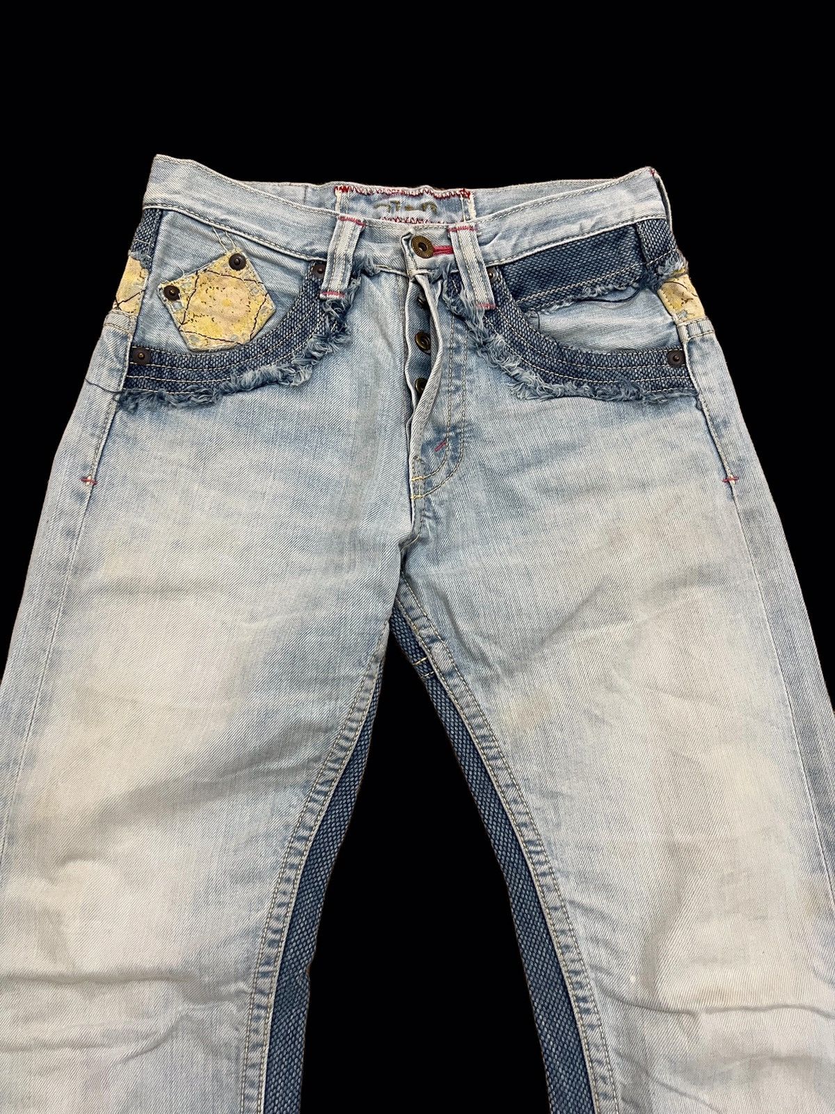Japanese Brand × Mizra Jeans Kyoto Japanese Brand Mizra Jeans Kyoto Boro Distressed Aging Denim Size US 28 / EU 44 - 3 Thumbnail