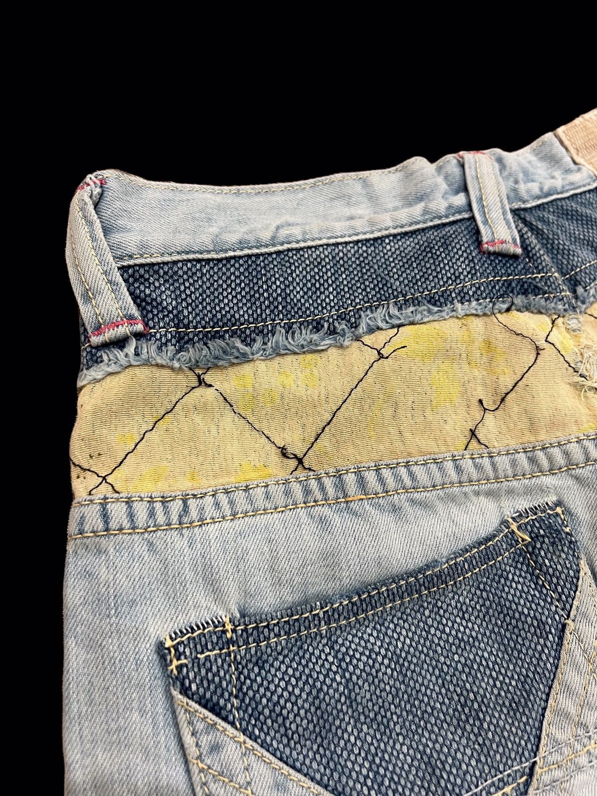 Japanese Brand × Mizra Jeans Kyoto Japanese Brand Mizra Jeans Kyoto Boro Distressed Aging Denim Size US 28 / EU 44 - 9 Thumbnail
