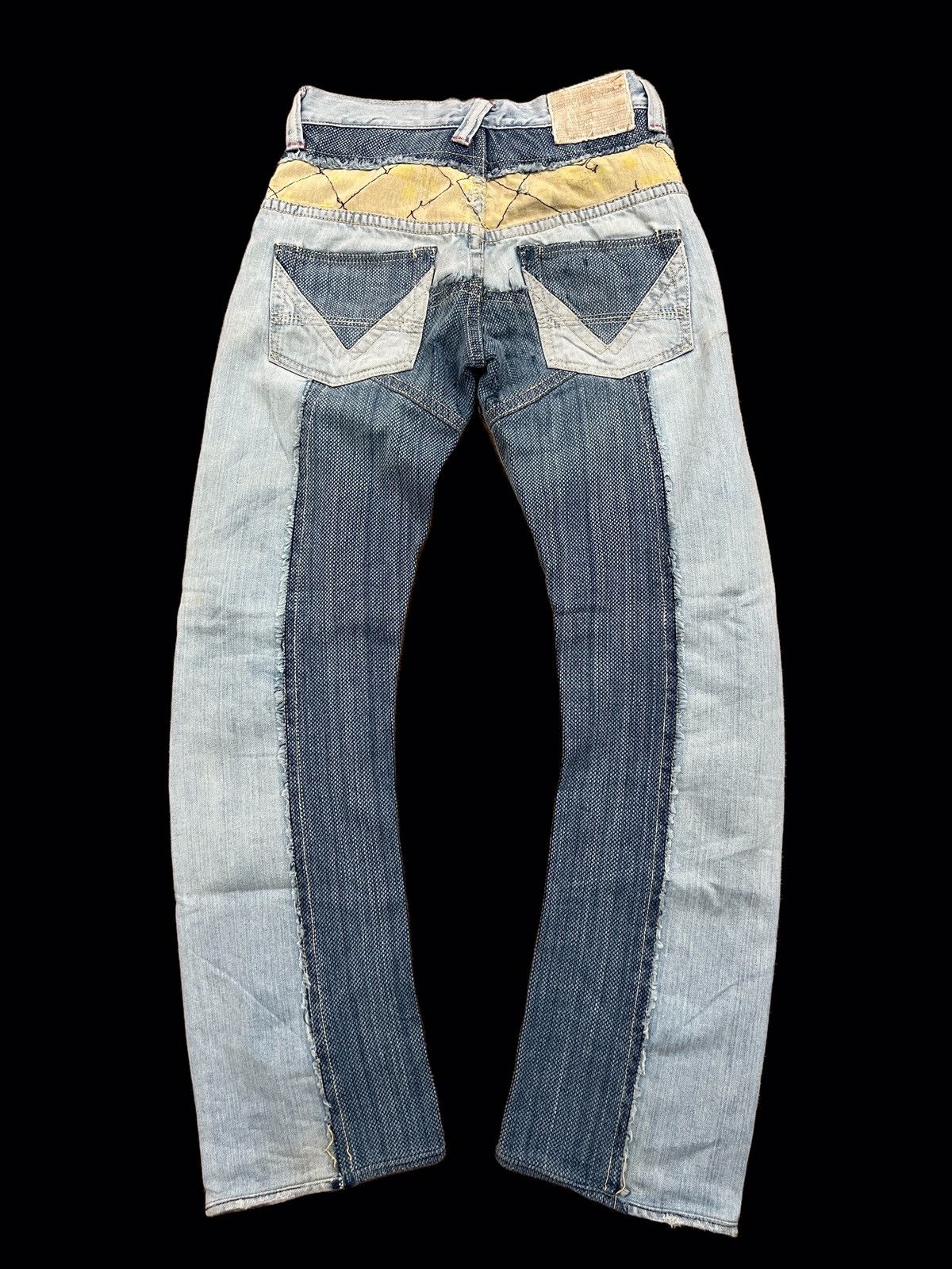 Japanese Brand × Mizra Jeans Kyoto Japanese Brand Mizra Jeans Kyoto Boro Distressed Aging Denim Size US 28 / EU 44 - 1 Thumbnail