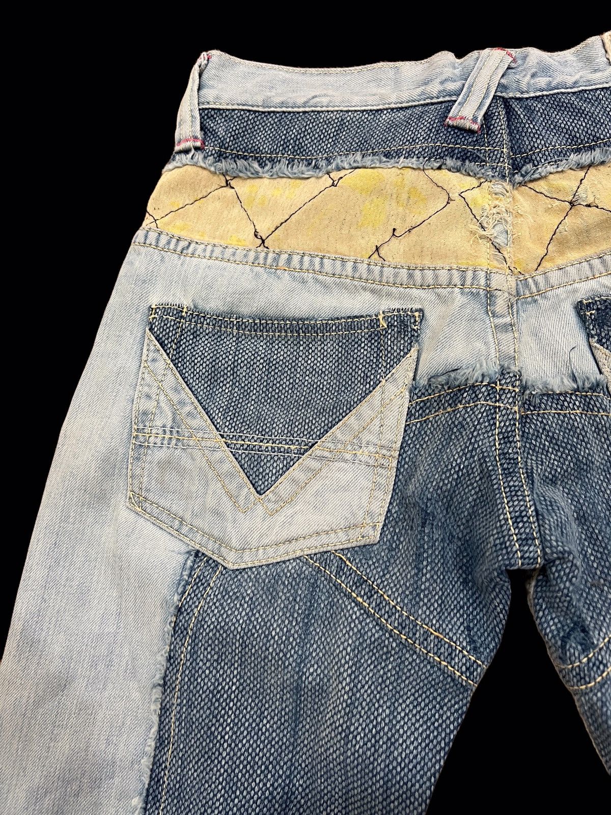 Japanese Brand × Mizra Jeans Kyoto Japanese Brand Mizra Jeans Kyoto Boro Distressed Aging Denim Size US 28 / EU 44 - 7 Thumbnail