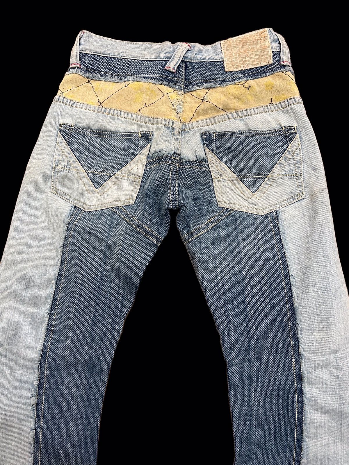 Japanese Brand × Mizra Jeans Kyoto Japanese Brand Mizra Jeans Kyoto Boro Distressed Aging Denim Size US 28 / EU 44 - 4 Thumbnail