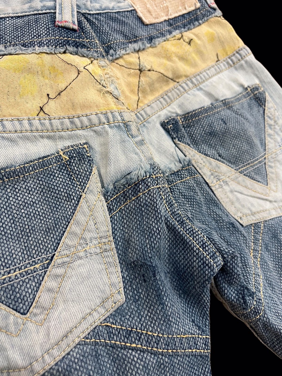 Japanese Brand × Mizra Jeans Kyoto Japanese Brand Mizra Jeans Kyoto Boro Distressed Aging Denim Size US 28 / EU 44 - 11 Thumbnail