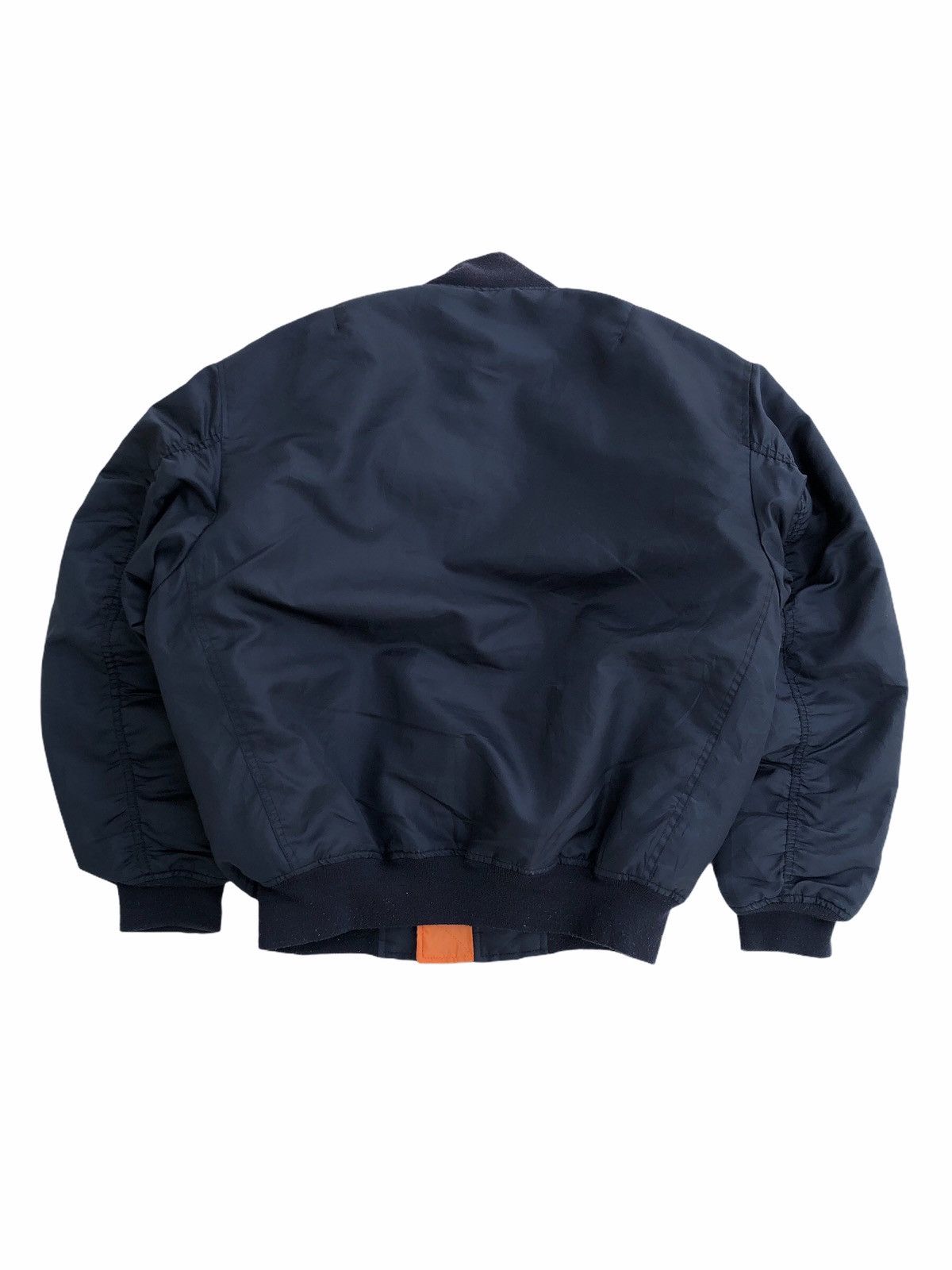 Japanese Brand Japanese Brand Reliable Navy MA-1 Bomber Jacket Size US M / EU 48-50 / 2 - 2 Thumbnail
