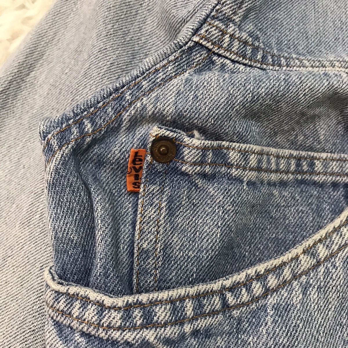 Levi's Vtg 70s Levis Orange Tab Jacket Button No 70 Made in Usa Size US M / EU 48-50 / 2 - 7 Thumbnail