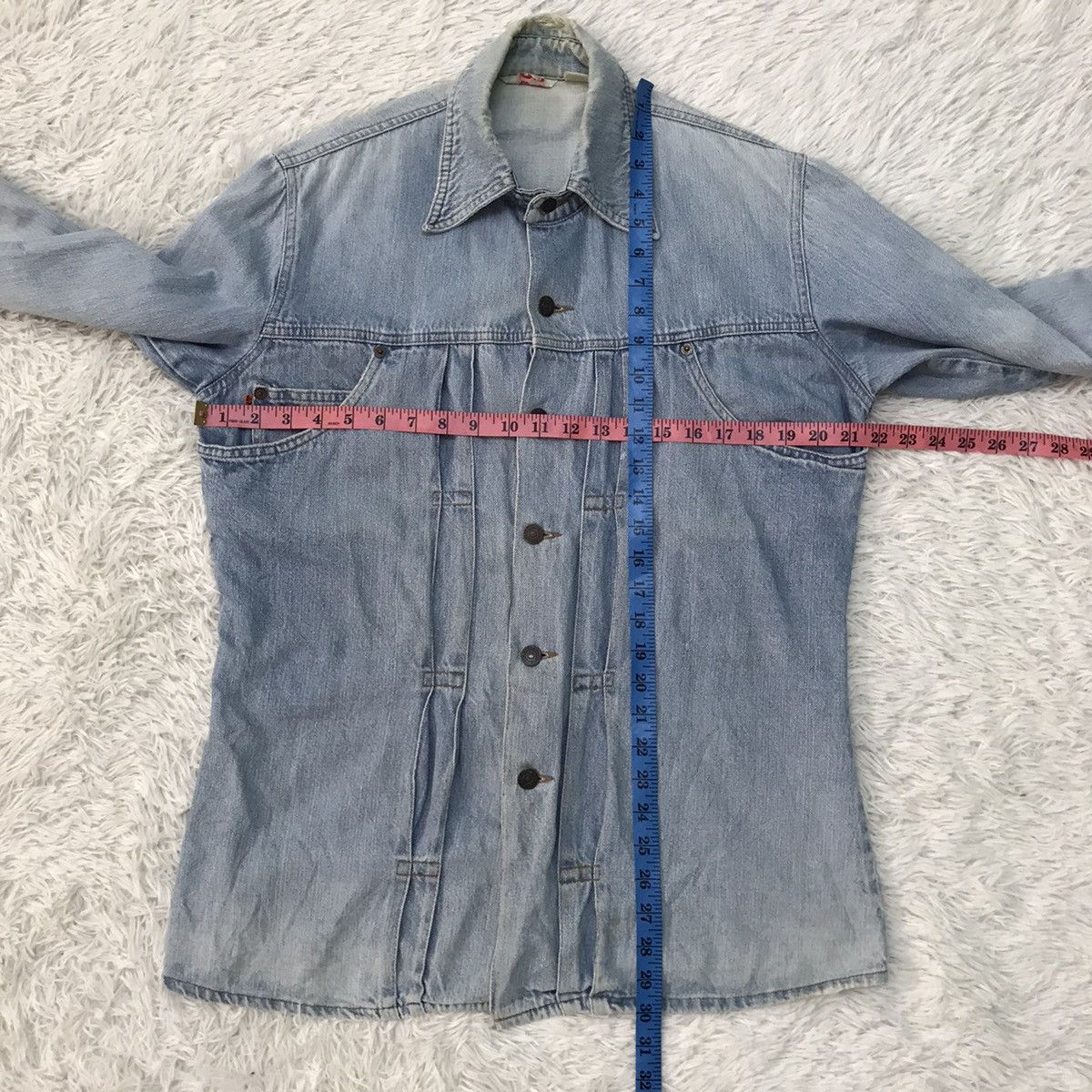 Levi's Vtg 70s Levis Orange Tab Jacket Button No 70 Made in Usa Size US M / EU 48-50 / 2 - 21 Thumbnail