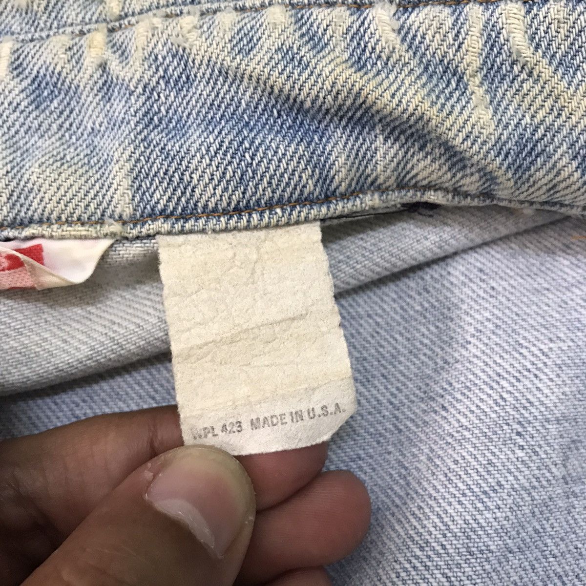 Levi's Vtg 70s Levis Orange Tab Jacket Button No 70 Made in Usa Size US M / EU 48-50 / 2 - 18 Thumbnail