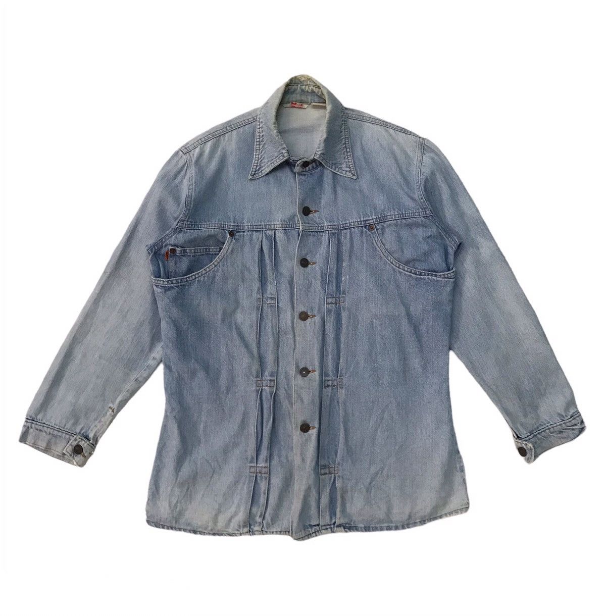 Levi's Vtg 70s Levis Orange Tab Jacket Button No 70 Made in Usa Size US M / EU 48-50 / 2 - 1 Thumbnail