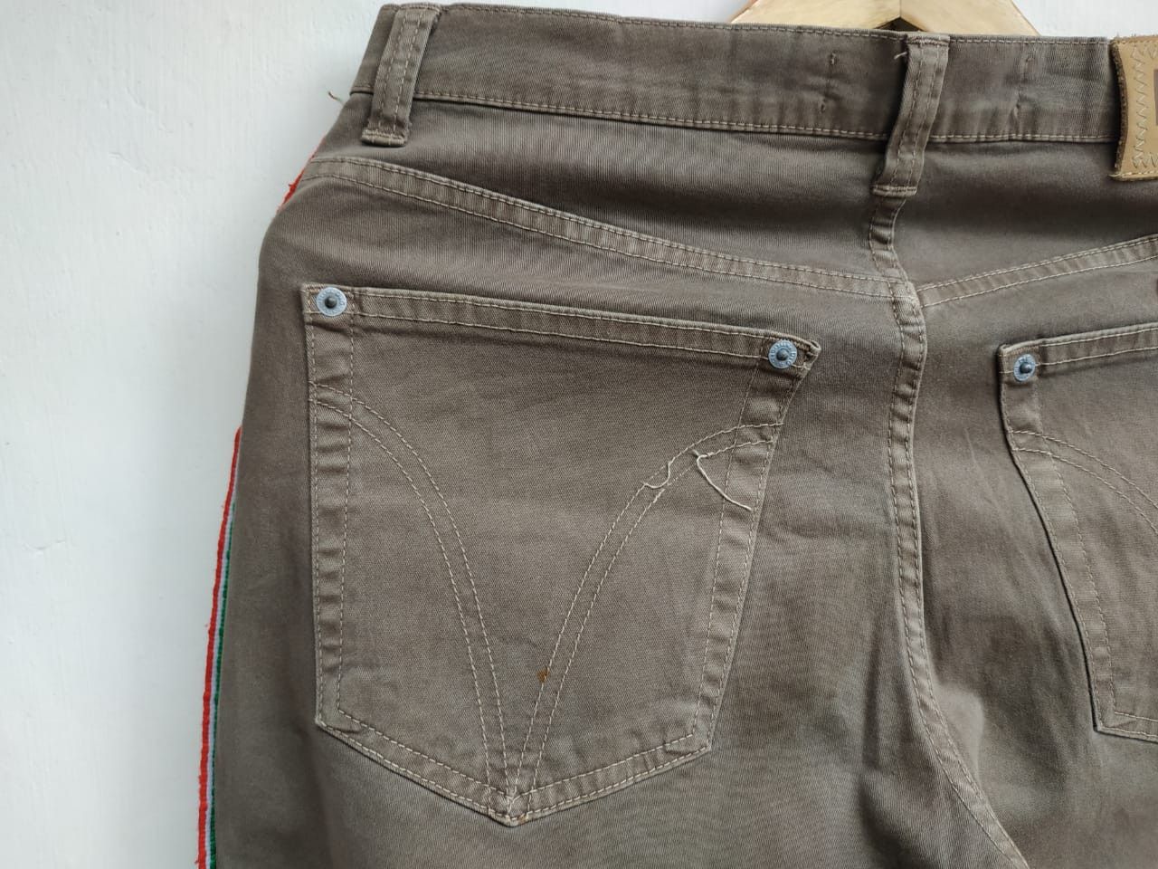 Dolce & Gabbana Iconic Dolce Gabbana Stripe Flag Stretch Pants Size US 30 / EU 46 - 21 Thumbnail