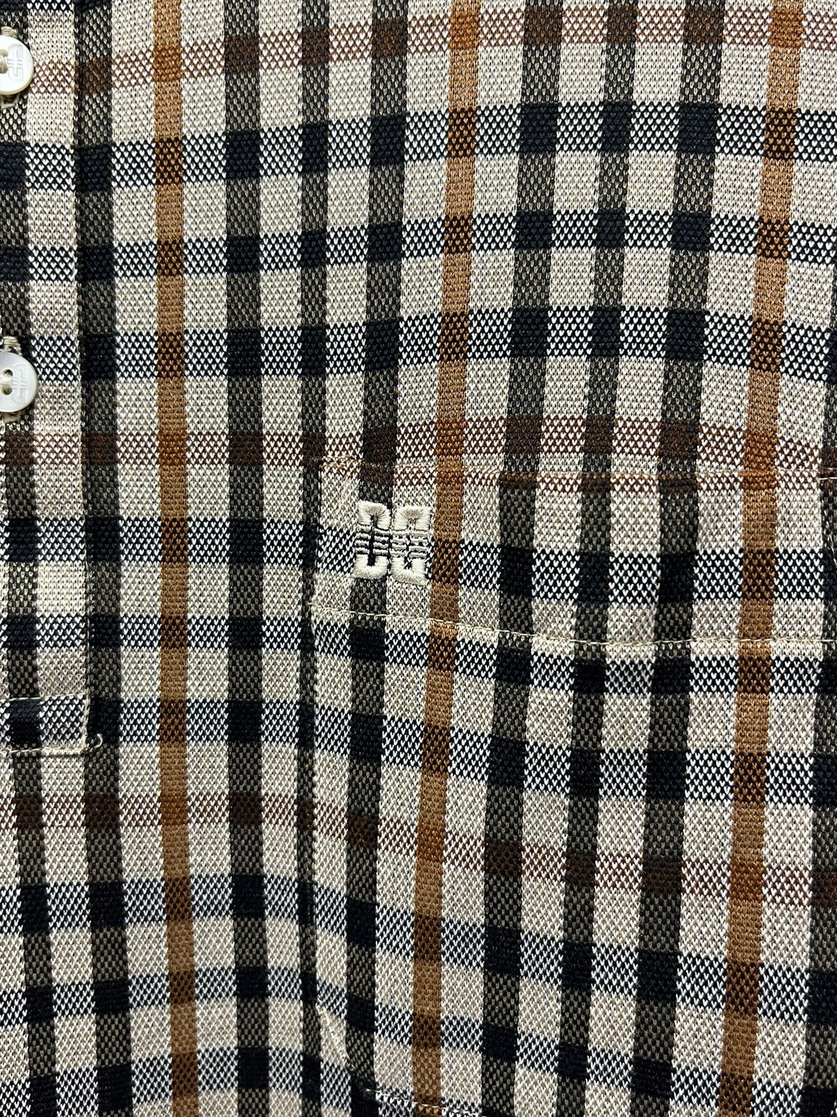 DAKS VINTAGE DAKS LONDON HOUSE CHECK Long-sleeve Polo Shirt Size US M / EU 48-50 / 2 - 3 Thumbnail