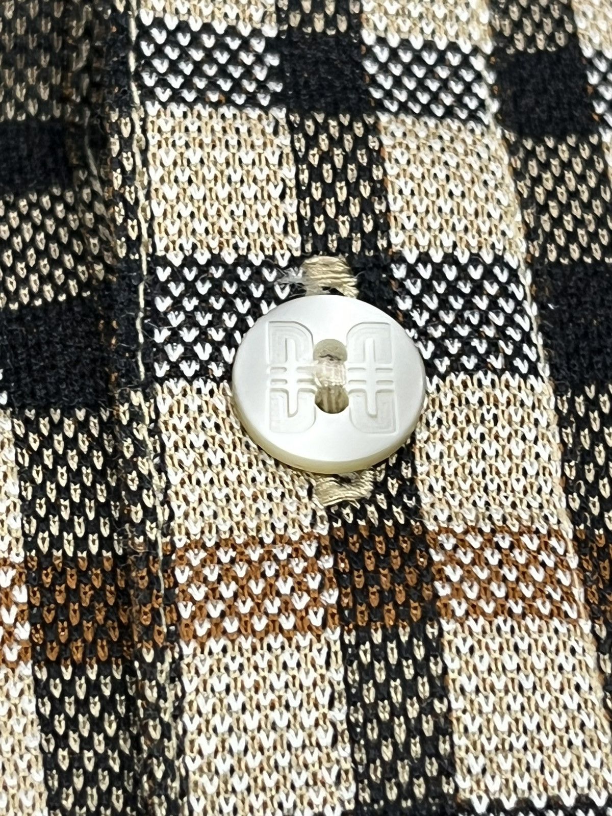 DAKS VINTAGE DAKS LONDON HOUSE CHECK Long-sleeve Polo Shirt Size US M / EU 48-50 / 2 - 6 Thumbnail