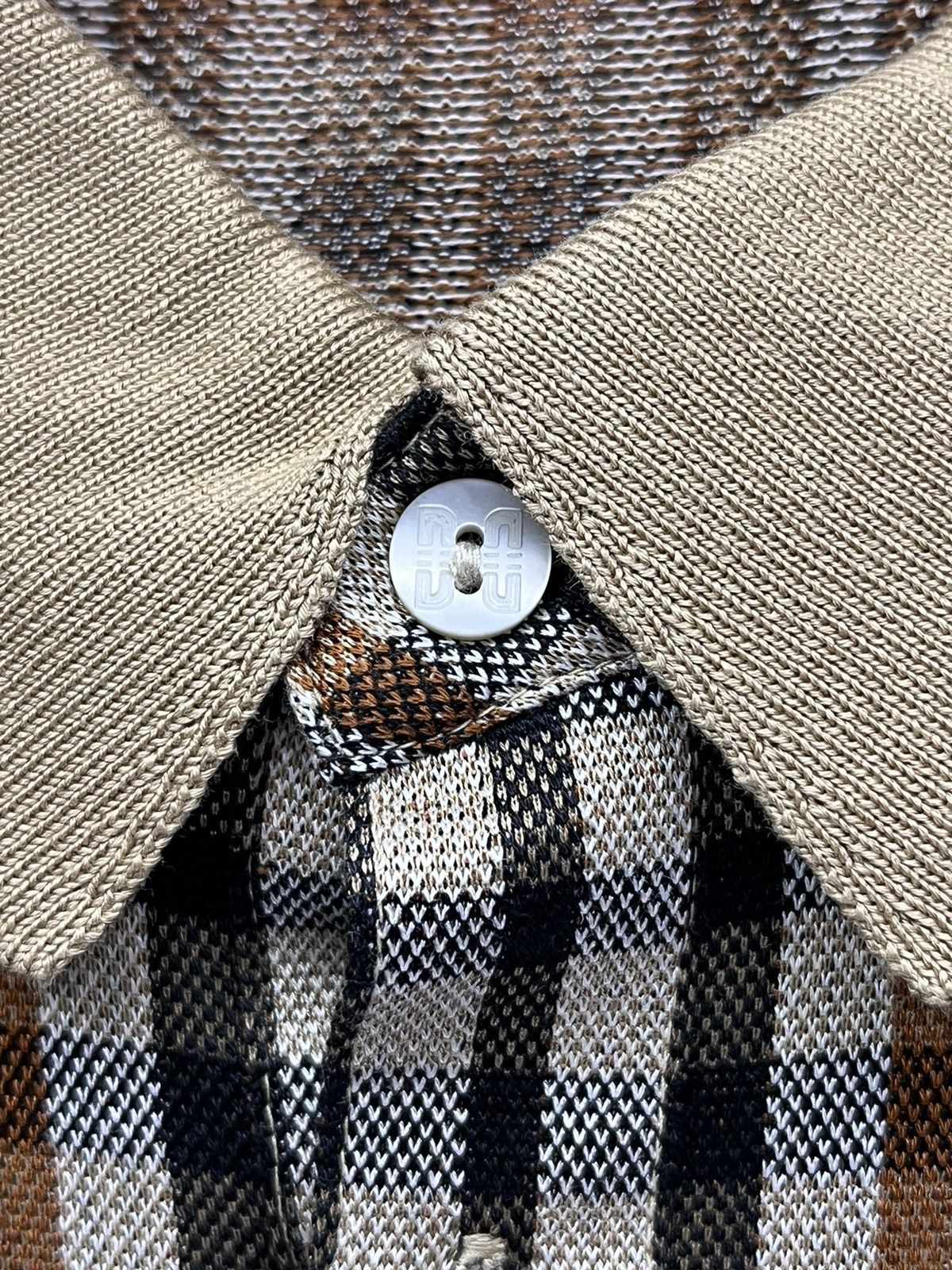 DAKS VINTAGE DAKS LONDON HOUSE CHECK Long-sleeve Polo Shirt Size US M / EU 48-50 / 2 - 5 Thumbnail