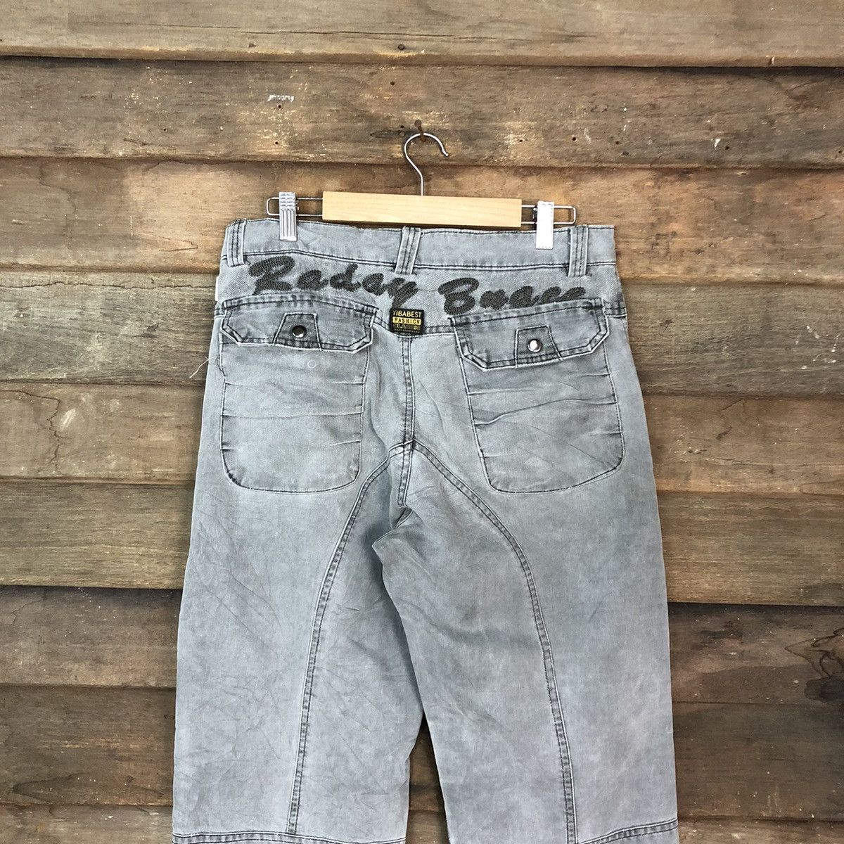 If Six Was Nine Yiba Best Double Knee Faded Multipocket Cargo Pants #A017 Size US 31 - 11 Thumbnail