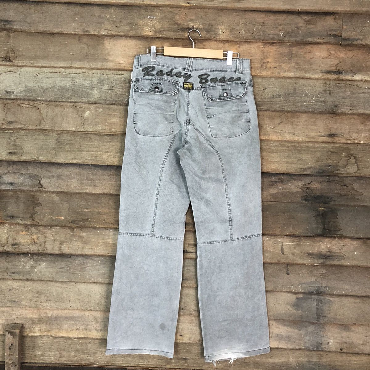 If Six Was Nine Yiba Best Double Knee Faded Multipocket Cargo Pants #A017 Size US 31 - 10 Thumbnail
