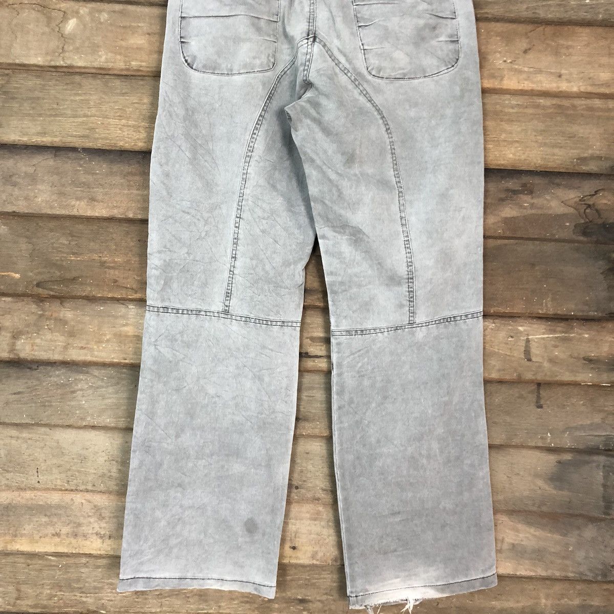 If Six Was Nine Yiba Best Double Knee Faded Multipocket Cargo Pants #A017 Size US 31 - 12 Thumbnail