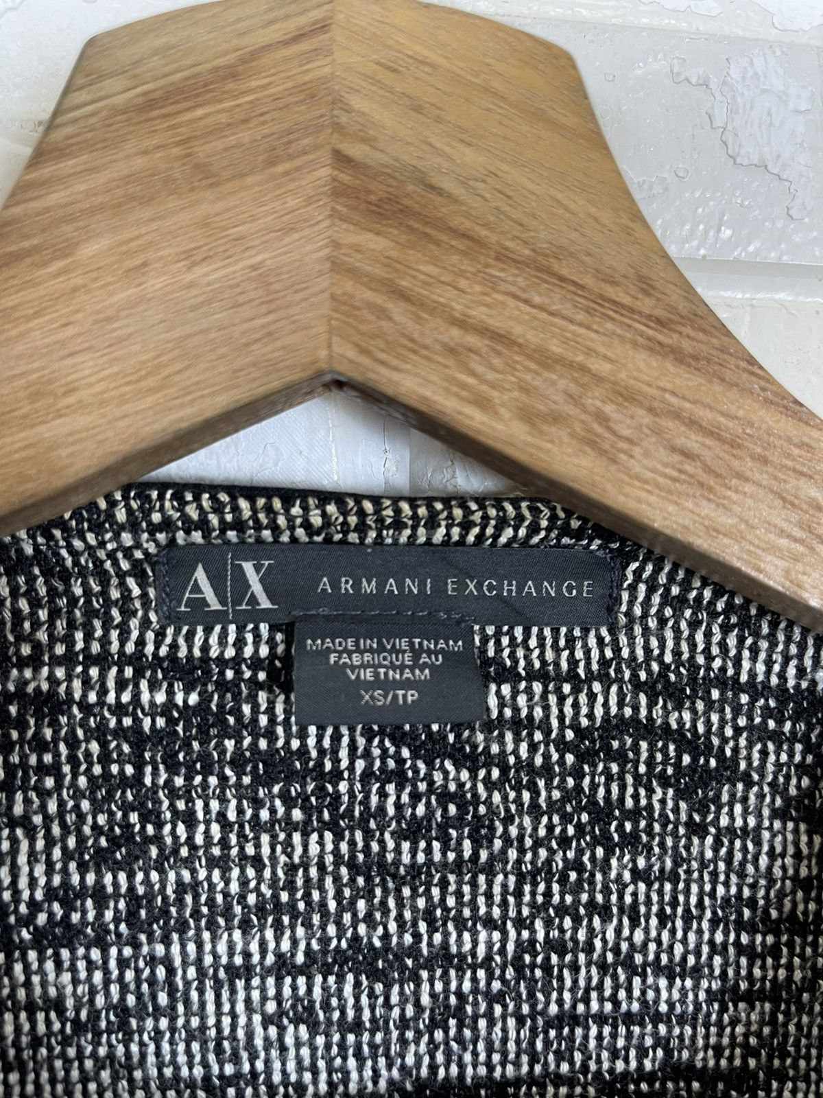 Armani Exchange A/X- Armani Exchange Wool Tweed Jacket Cropped Size S / US 4 / IT 40 - 6 Thumbnail