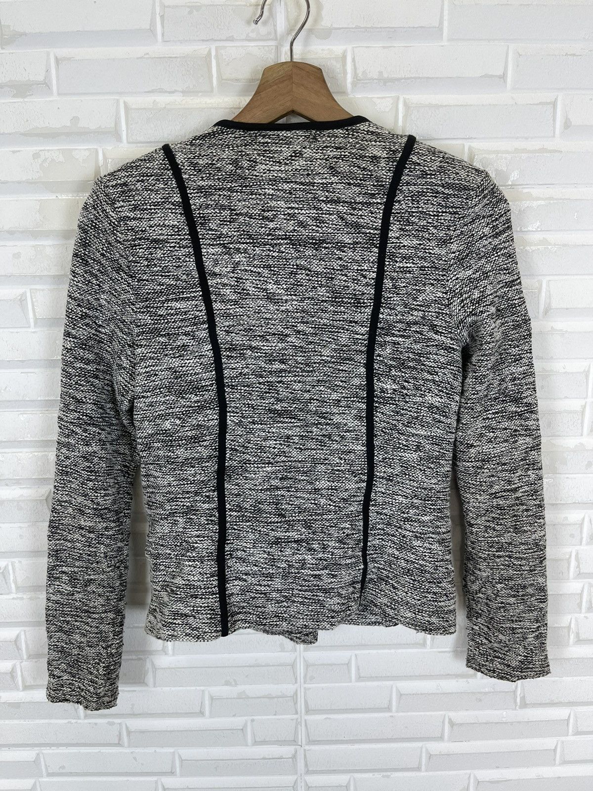 Armani Exchange A/X- Armani Exchange Wool Tweed Jacket Cropped Size S / US 4 / IT 40 - 5 Thumbnail