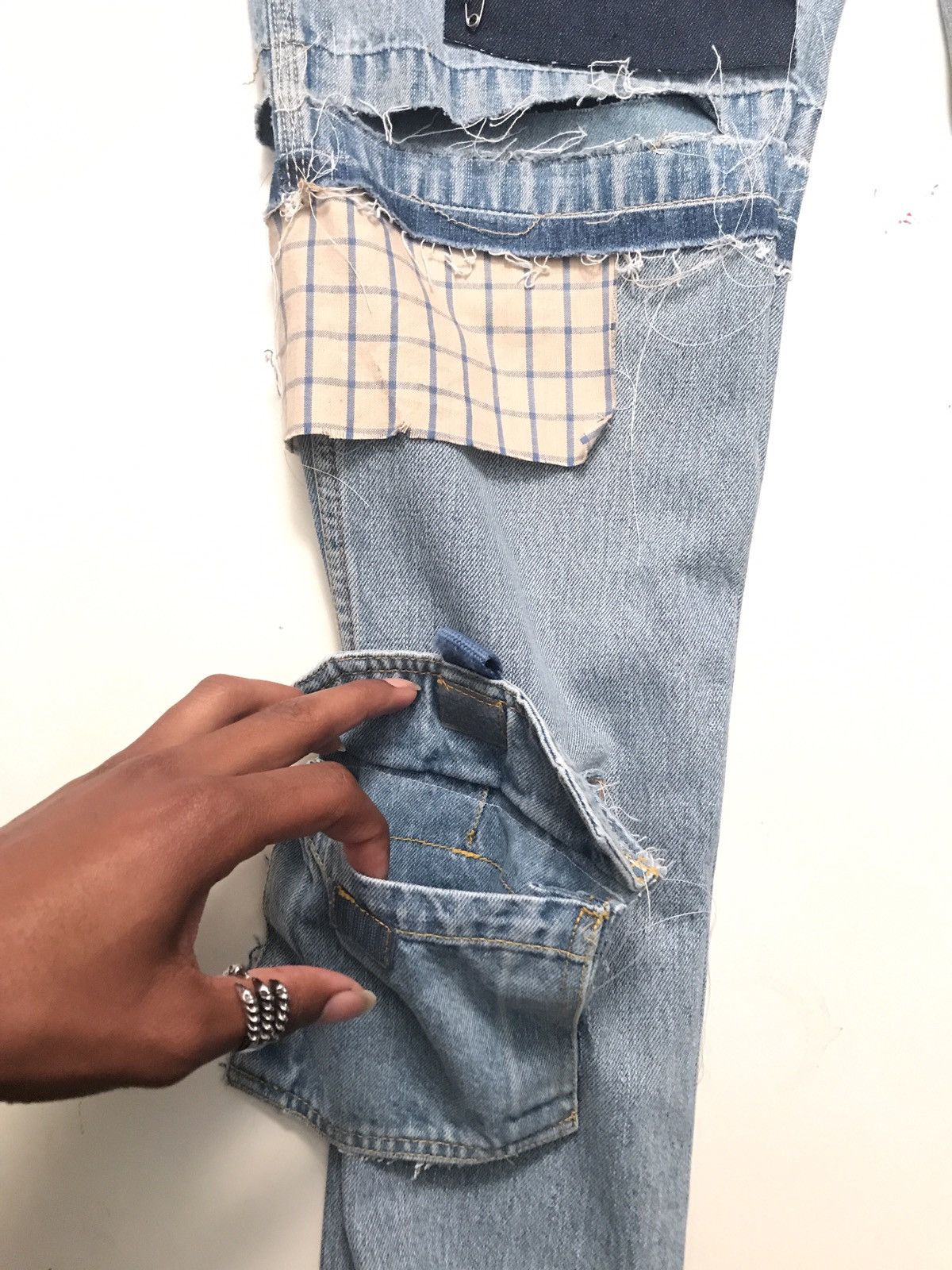 Other Insane 1/1 Patchwork Denim Jeans 32x34 Size US 32 / EU 48 - 11 Thumbnail
