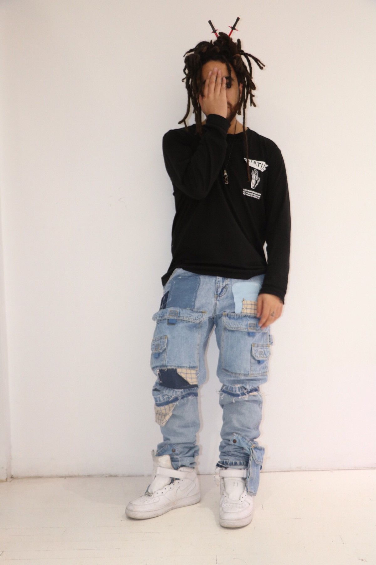 Other Insane 1/1 Patchwork Denim Jeans 32x34 Size US 32 / EU 48 - 12 Thumbnail